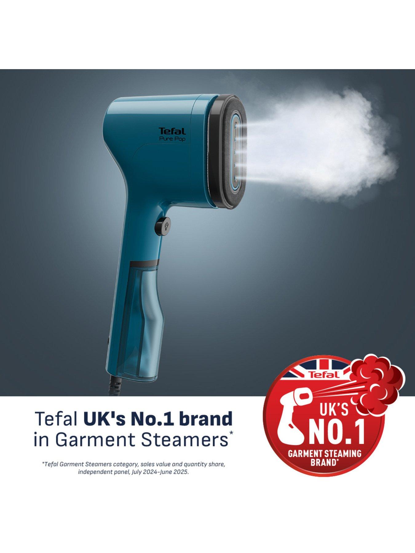 Image 2 of 7 of Tefal Pure Pop Clothes Steamer- Blue
