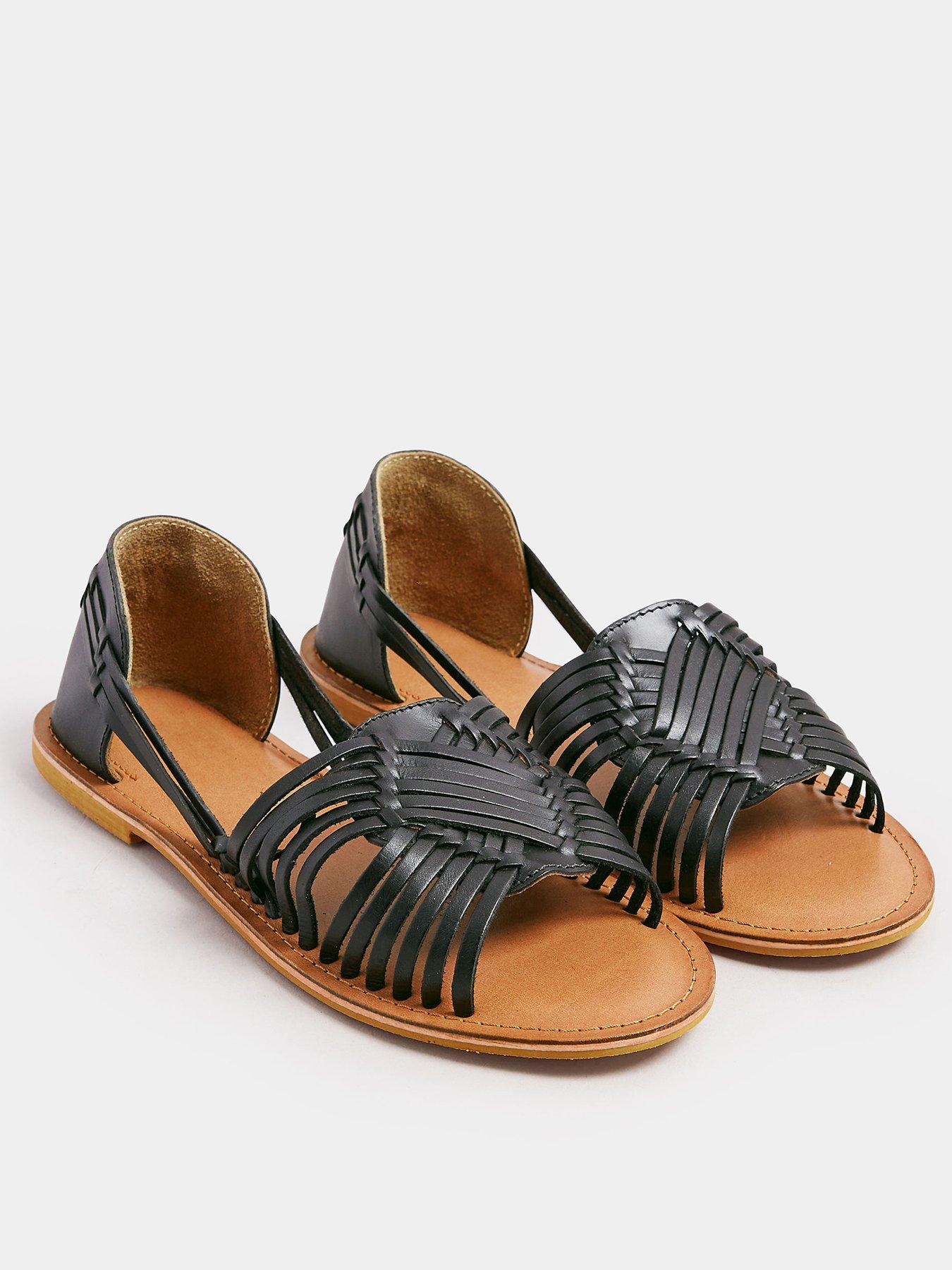  image of yours-wide-fit-woven-leather-flat-pumps