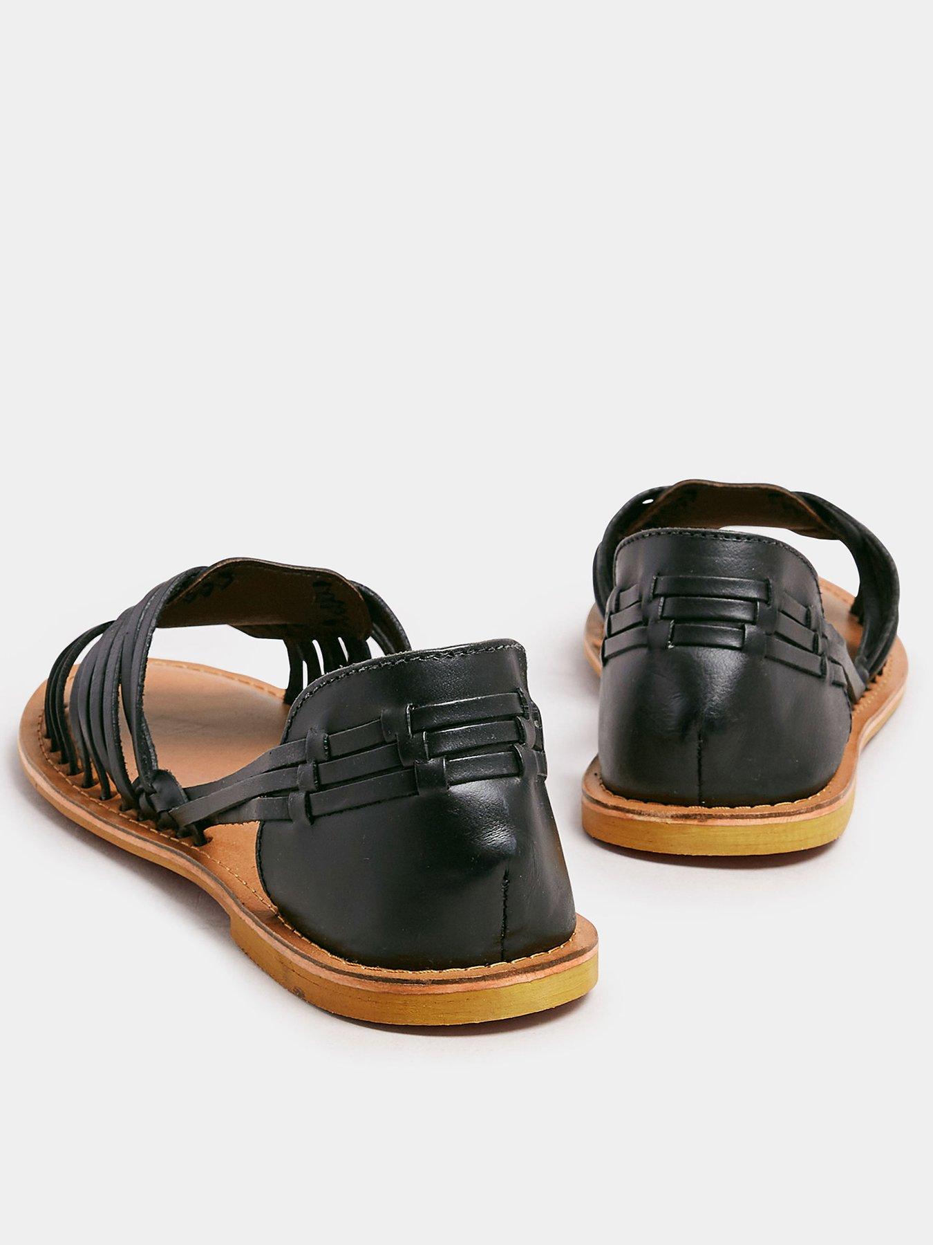  image of yours-wide-fit-woven-leather-flat-pumps