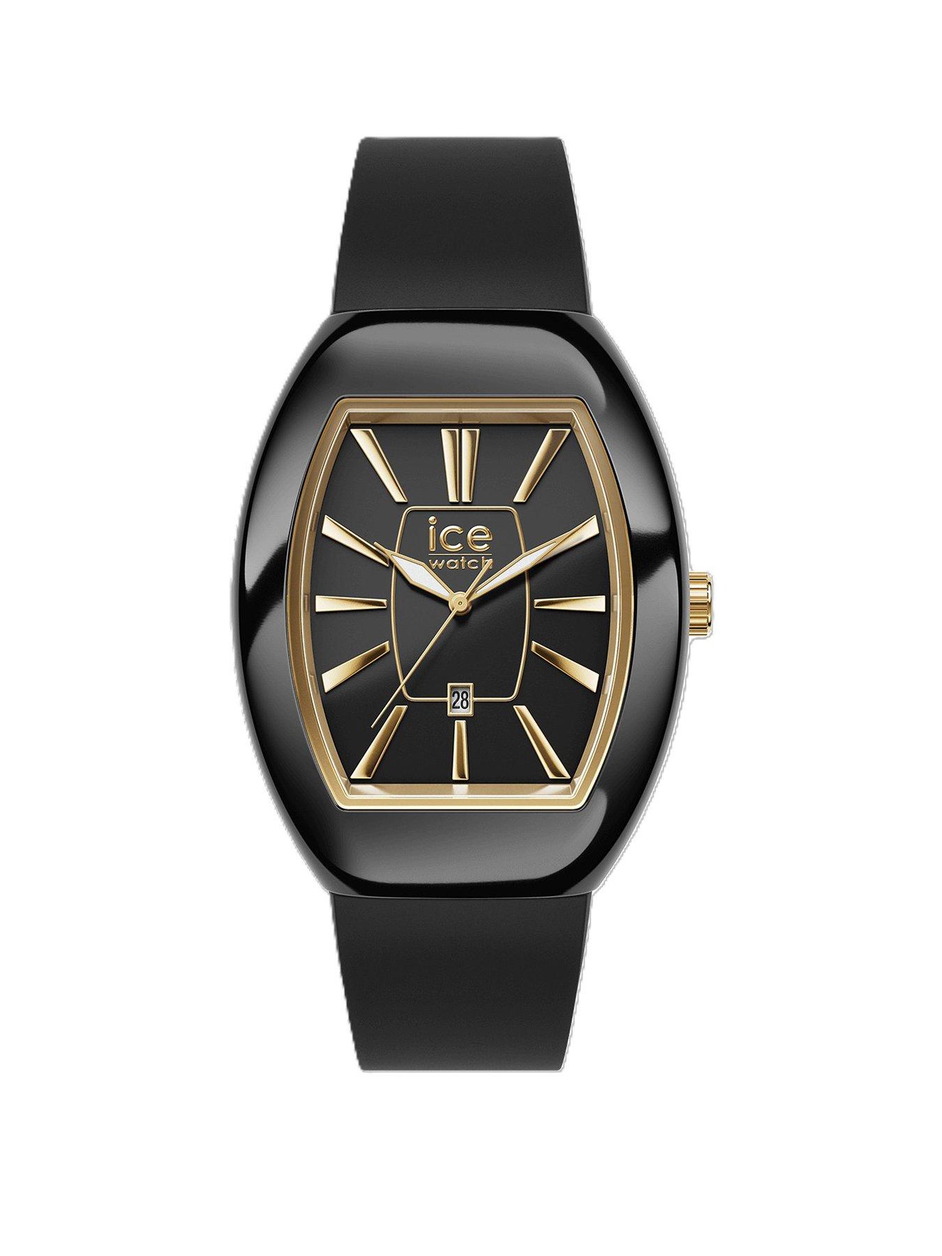 Ice Watch Ice-Watch Boliday Dome Black Plastic Case Black Silcone Strap Black Dial