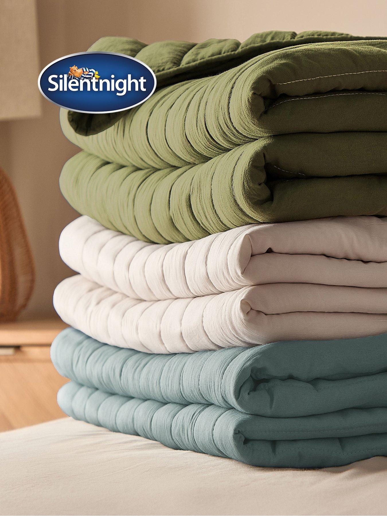 Image 4 of 7 of Silentnight Supersoft Quilted Bedspread Throw