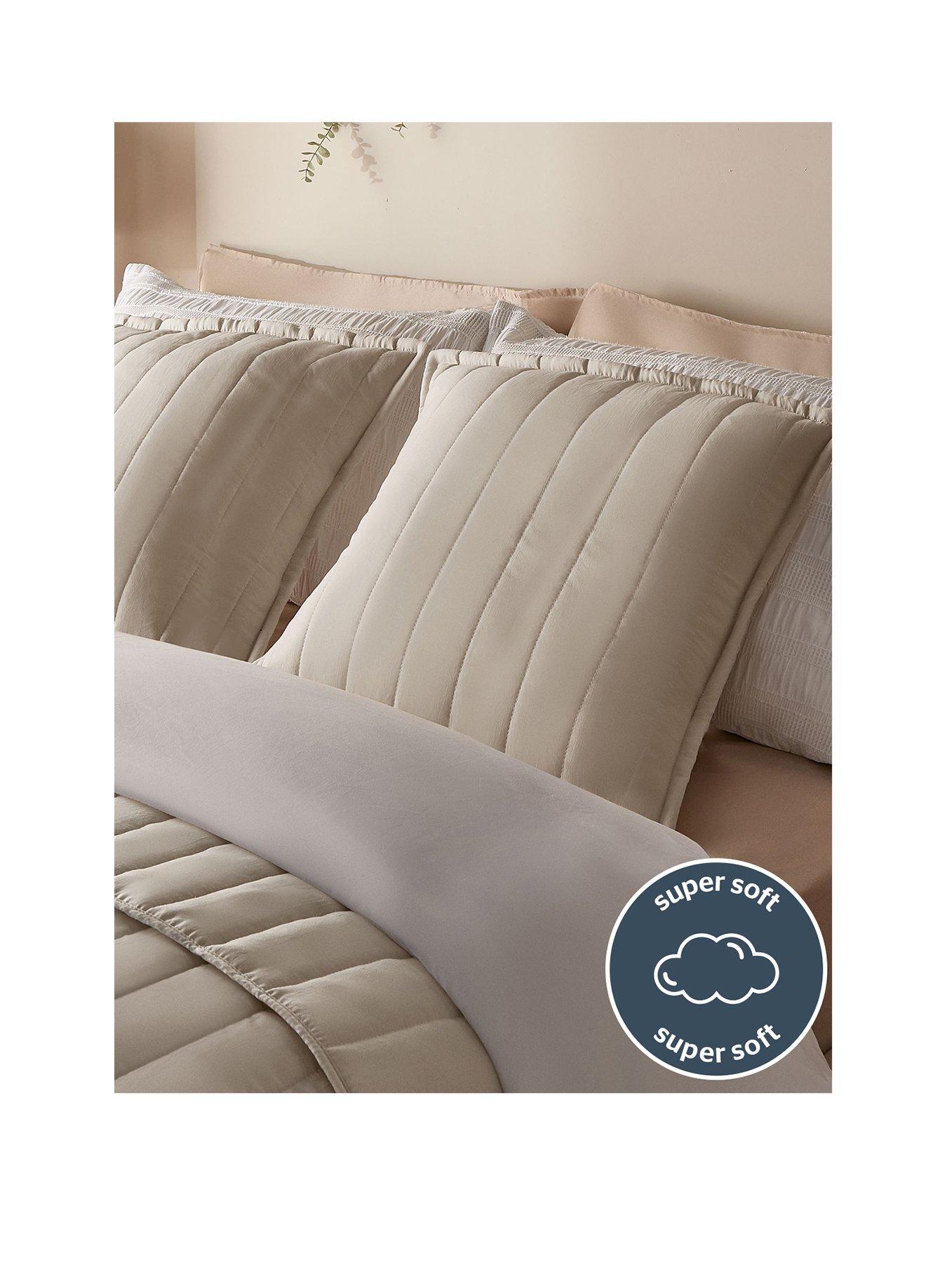 Image 2 of 7 of Silentnight Supersoft Quilted Cushion 45cm X 45cm - Natural