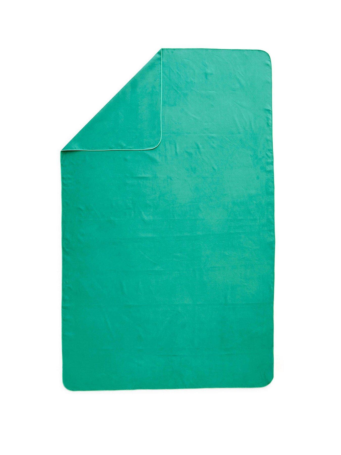  image of decathlon-microfibre-swimming-towel-size-xl-110-x-175-cm-green