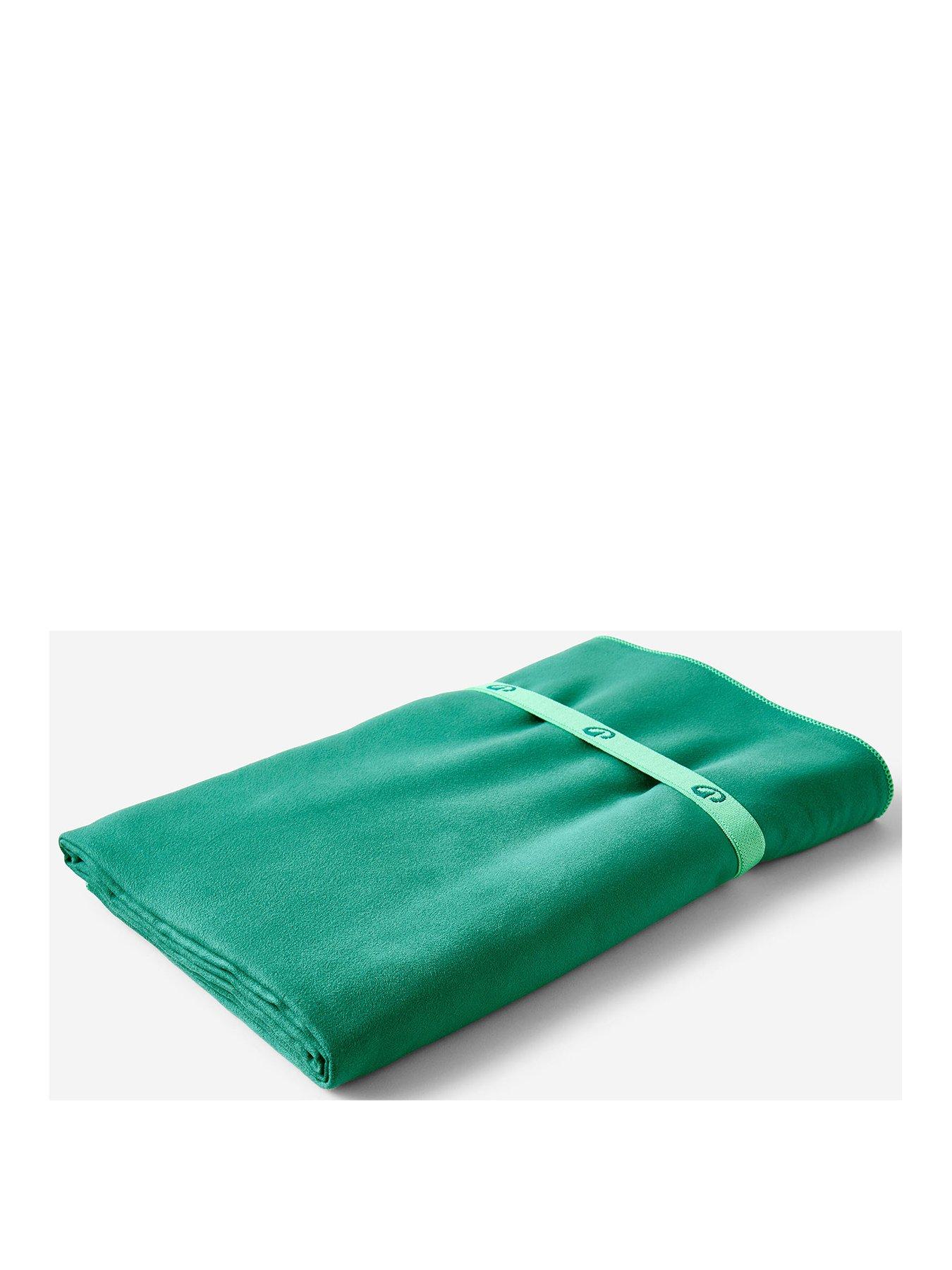  image of decathlon-microfibre-swimming-towel-size-xl-110-x-175-cm-green