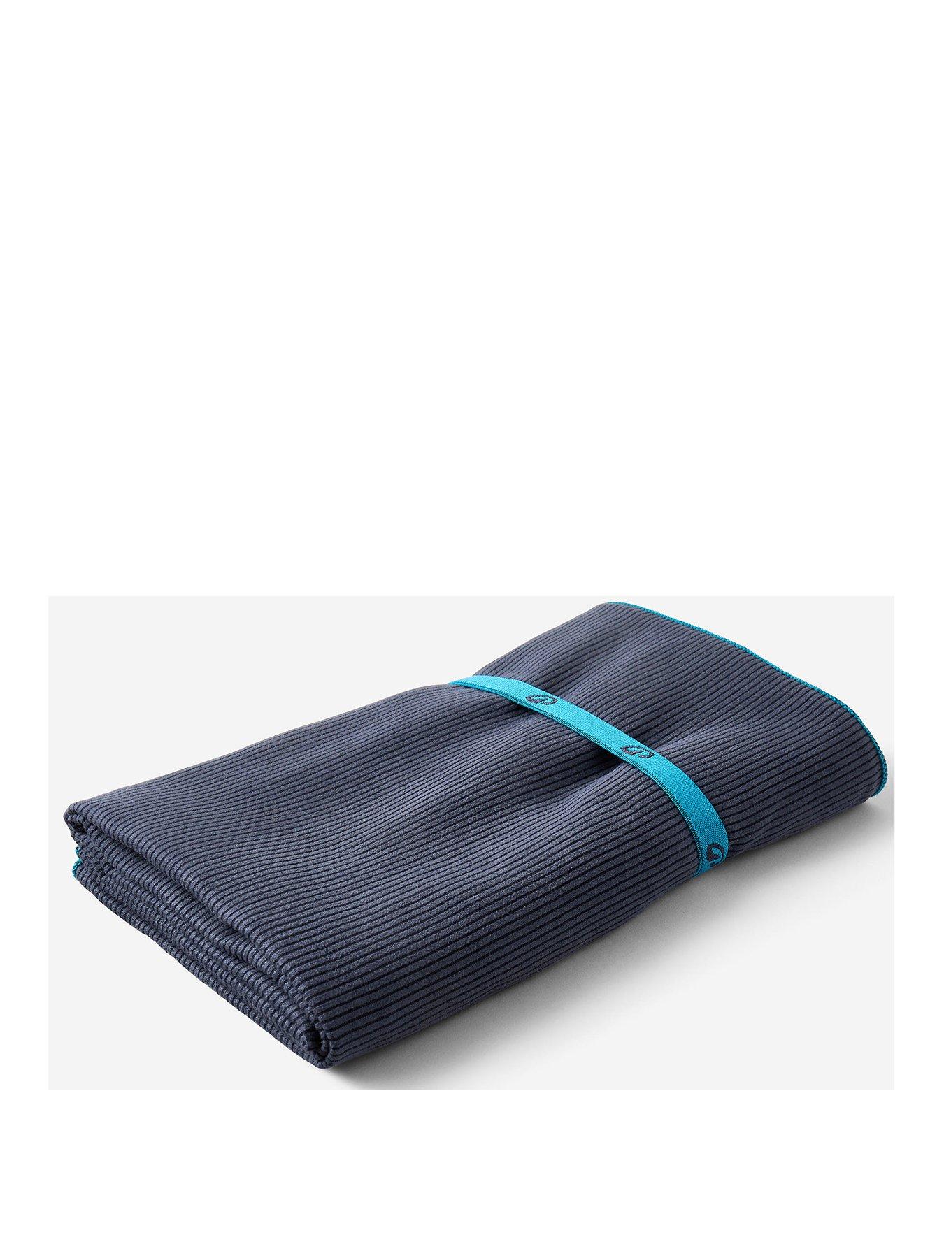  image of decathlon-microfibre-swimming-towel-size-xl-110-x-175-cm-striped-dark-blue