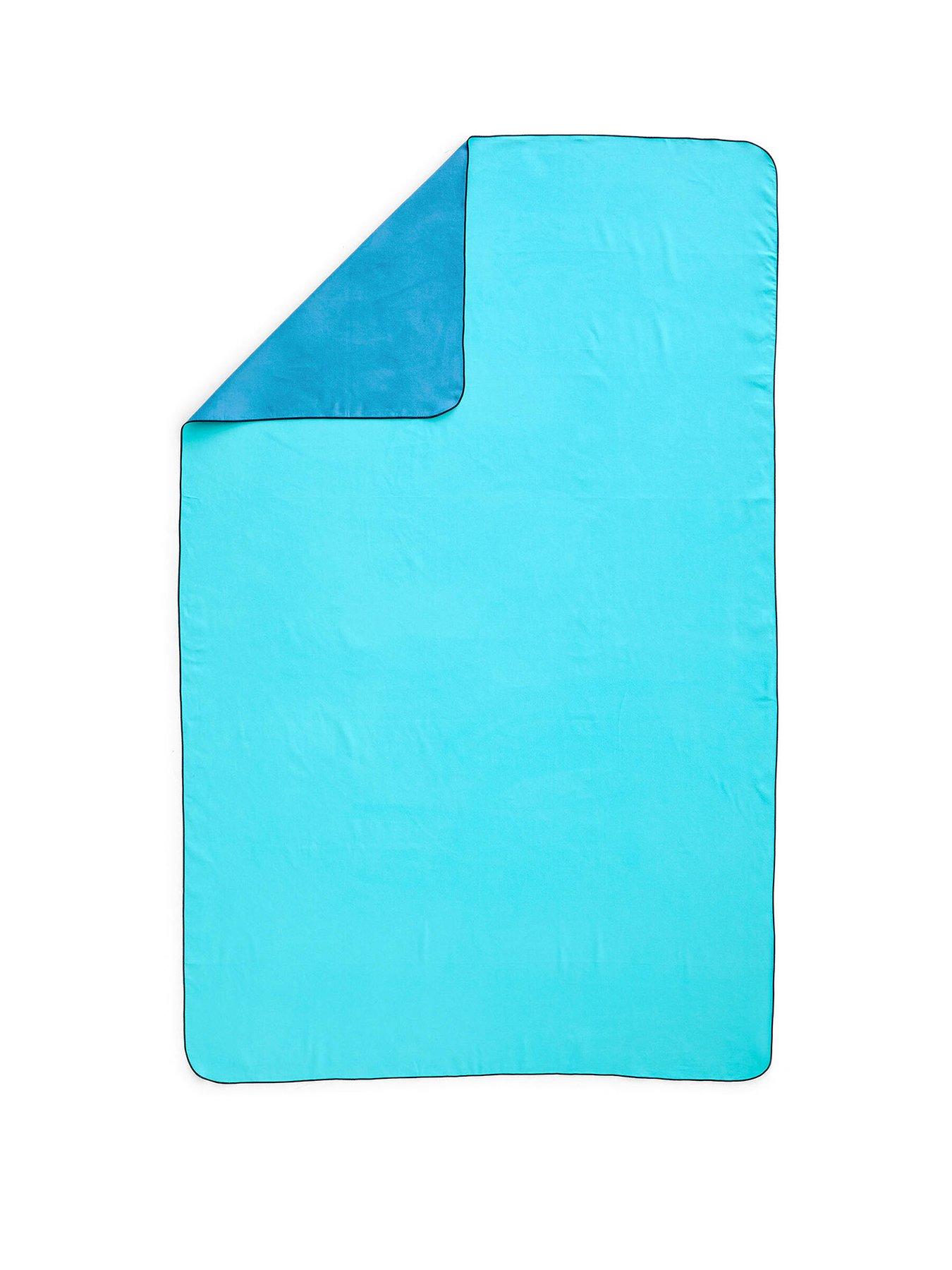 Decathlon Microfibre Swimming Towel Size XL 110 X 175 cm - Blue/Green