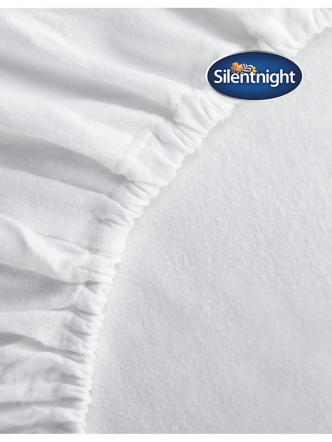  image of silentnight-100-brushed-cotton-fitted-sheet