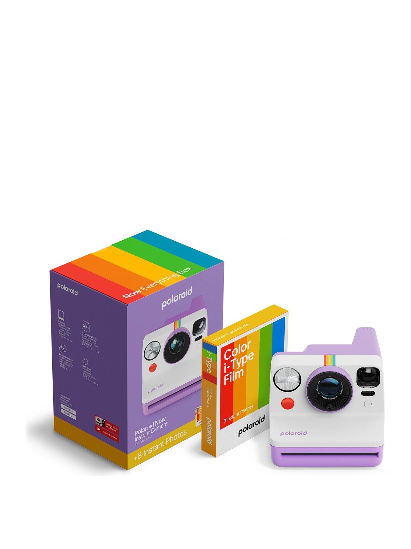 Polaroid Now Gen 3 Purple + Color Film Bundle (8 Photos)
