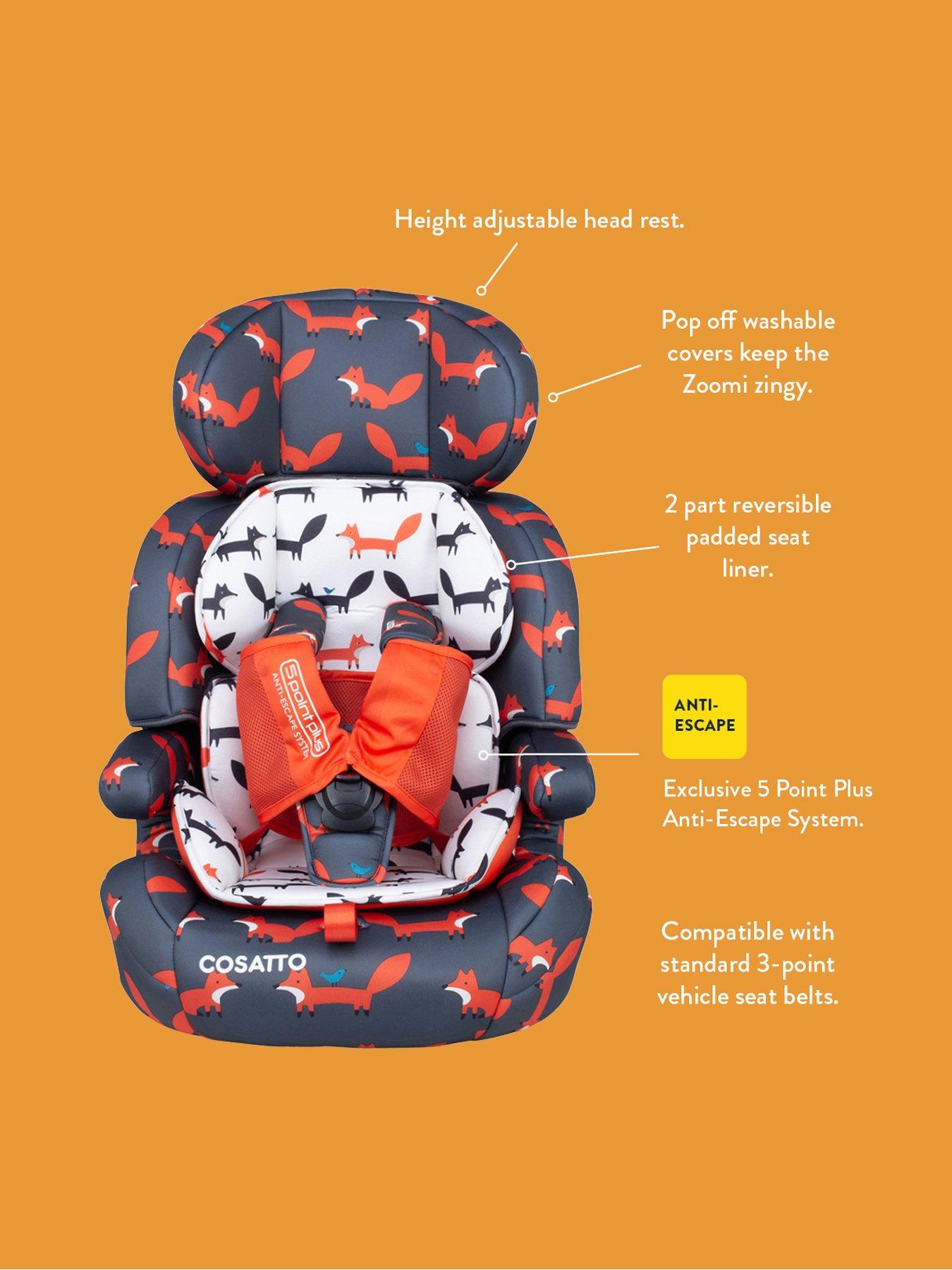  image of cosatto-zoomi-group-123-car-seat-9-36kg-charcoal-lighthearted