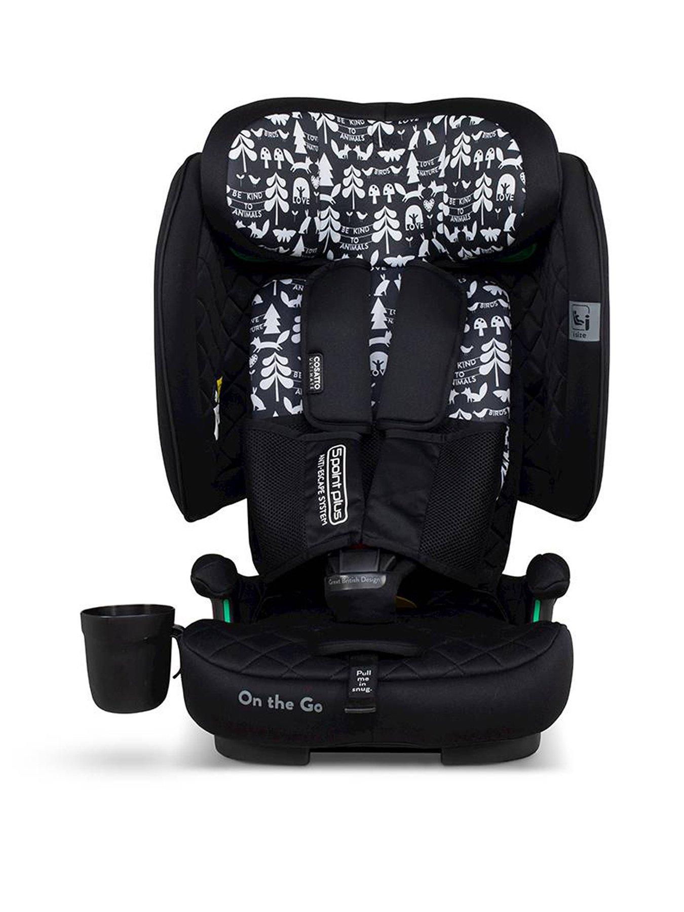 Image 1 of 8 of Cosatto On The Go iSize Foldable Travel Car Seat (76-150cm) - Silhouette
