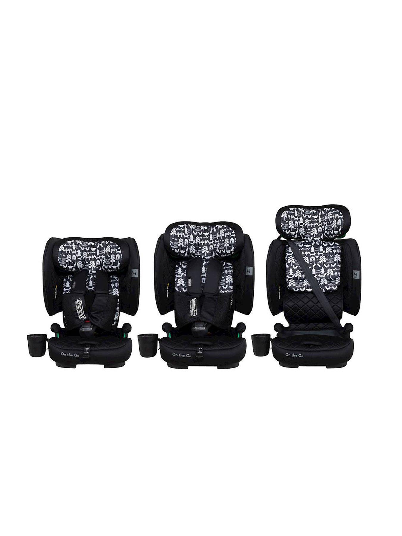 Image 4 of 8 of Cosatto On The Go iSize Foldable Travel Car Seat (76-150cm) - Silhouette