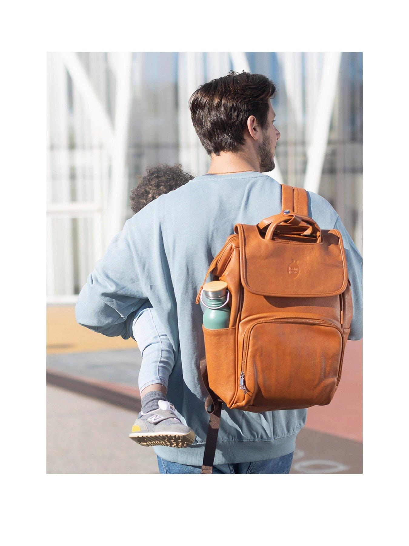 Tutti Bambini Vegan Leather Changing Bag - Brown