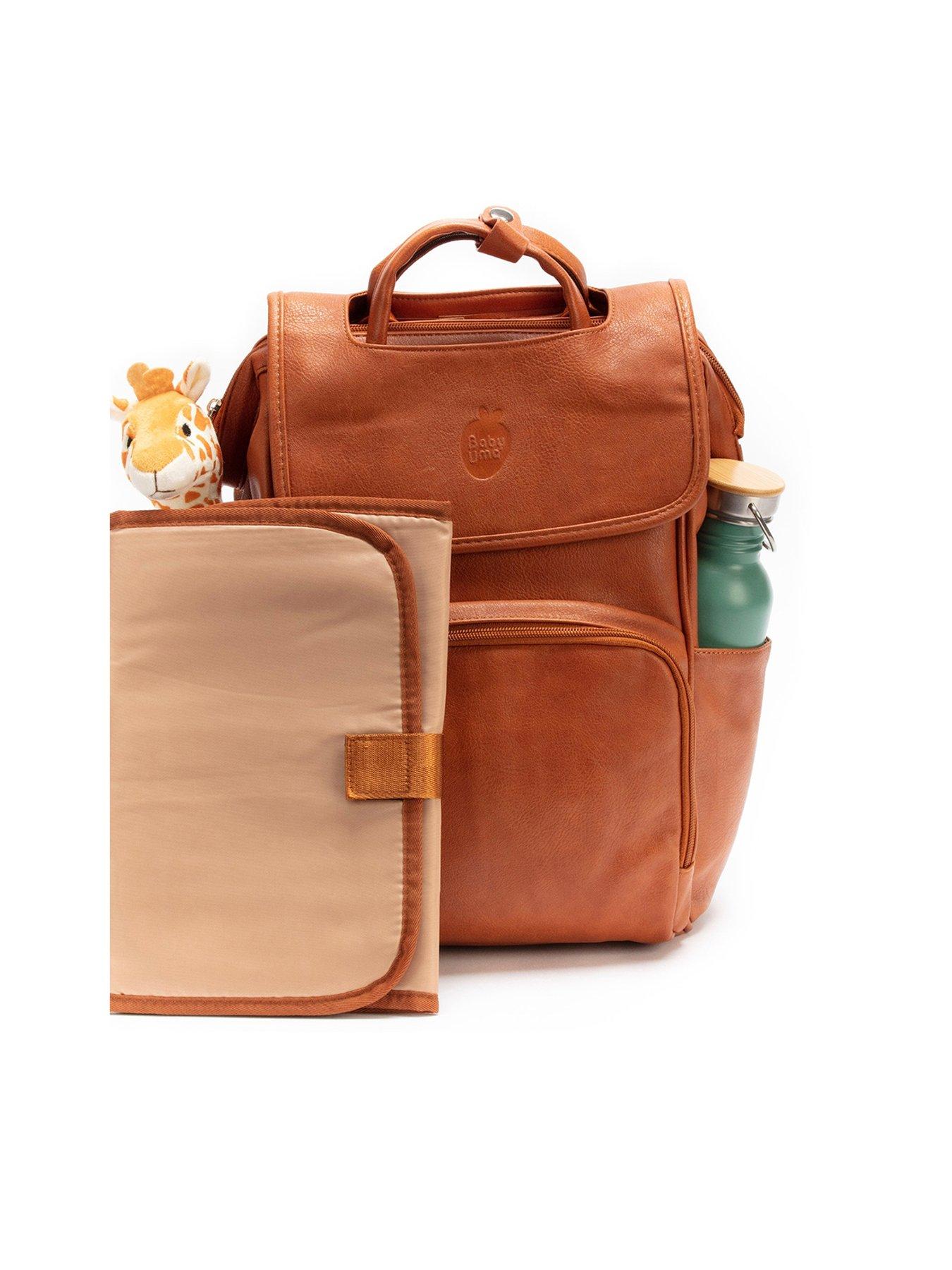 Tutti Bambini Vegan Leather Changing Bag Brown Littlewoods