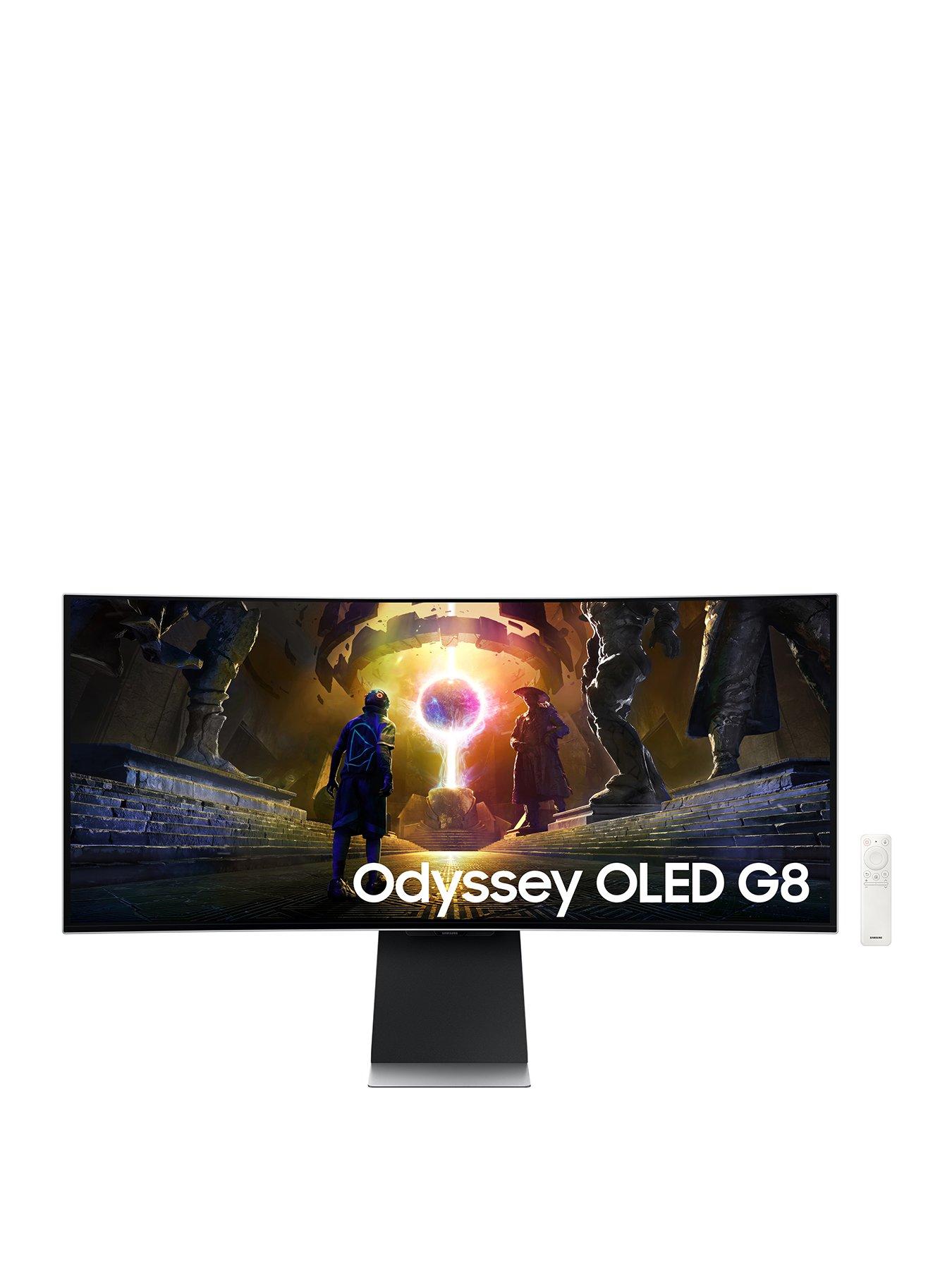  image of samsung-odyssey-gaming-oled-g8-ls34dg850suxxu-curved-gaming-monitor-34in-uwqhd-3440x1440-003ms-175hz