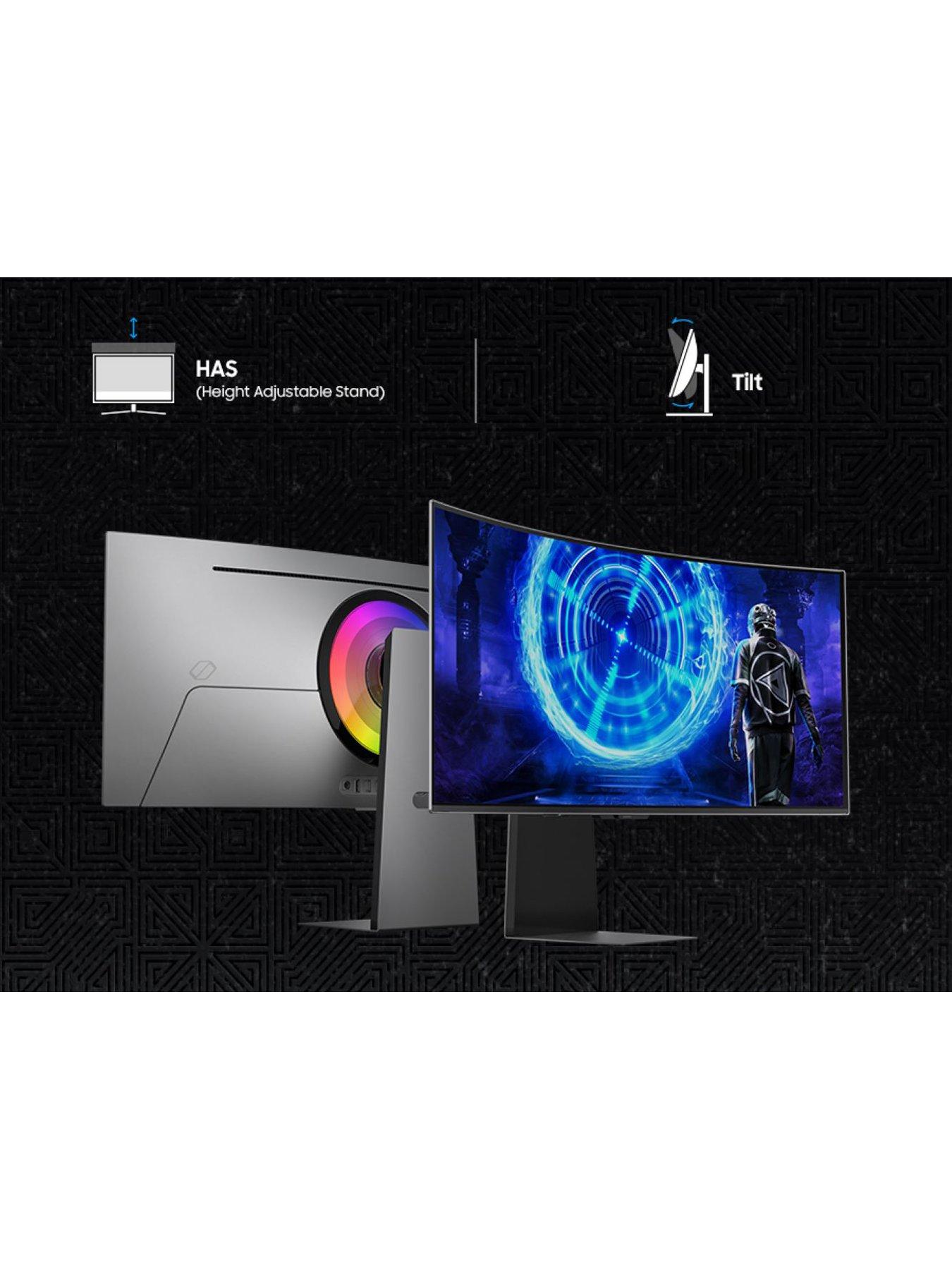  image of samsung-odyssey-gaming-oled-g8-ls34dg850suxxu-curved-gaming-monitor-34in-uwqhd-3440x1440-003ms-175hz