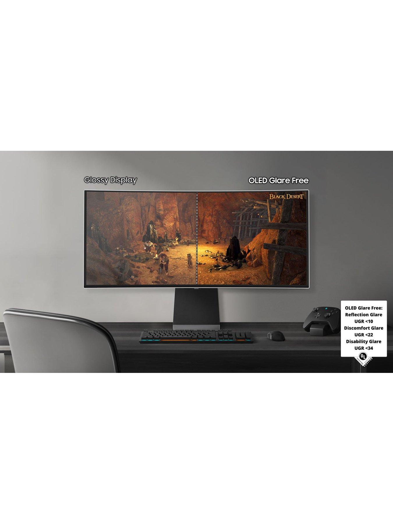  image of samsung-odyssey-gaming-oled-g8-ls34dg850suxxu-curved-gaming-monitor-34in-uwqhd-3440x1440-003ms-175hz