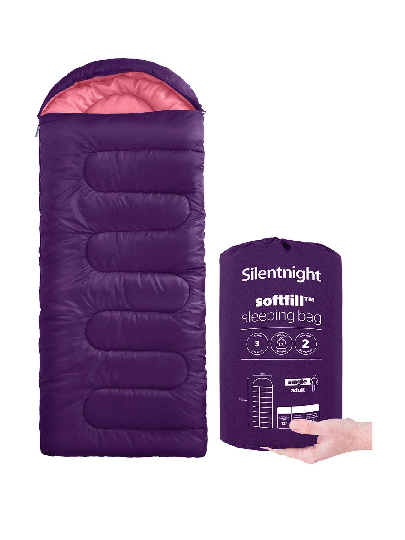 silentnight-camping-collection-adult-sleeping-bag-purplepink-single