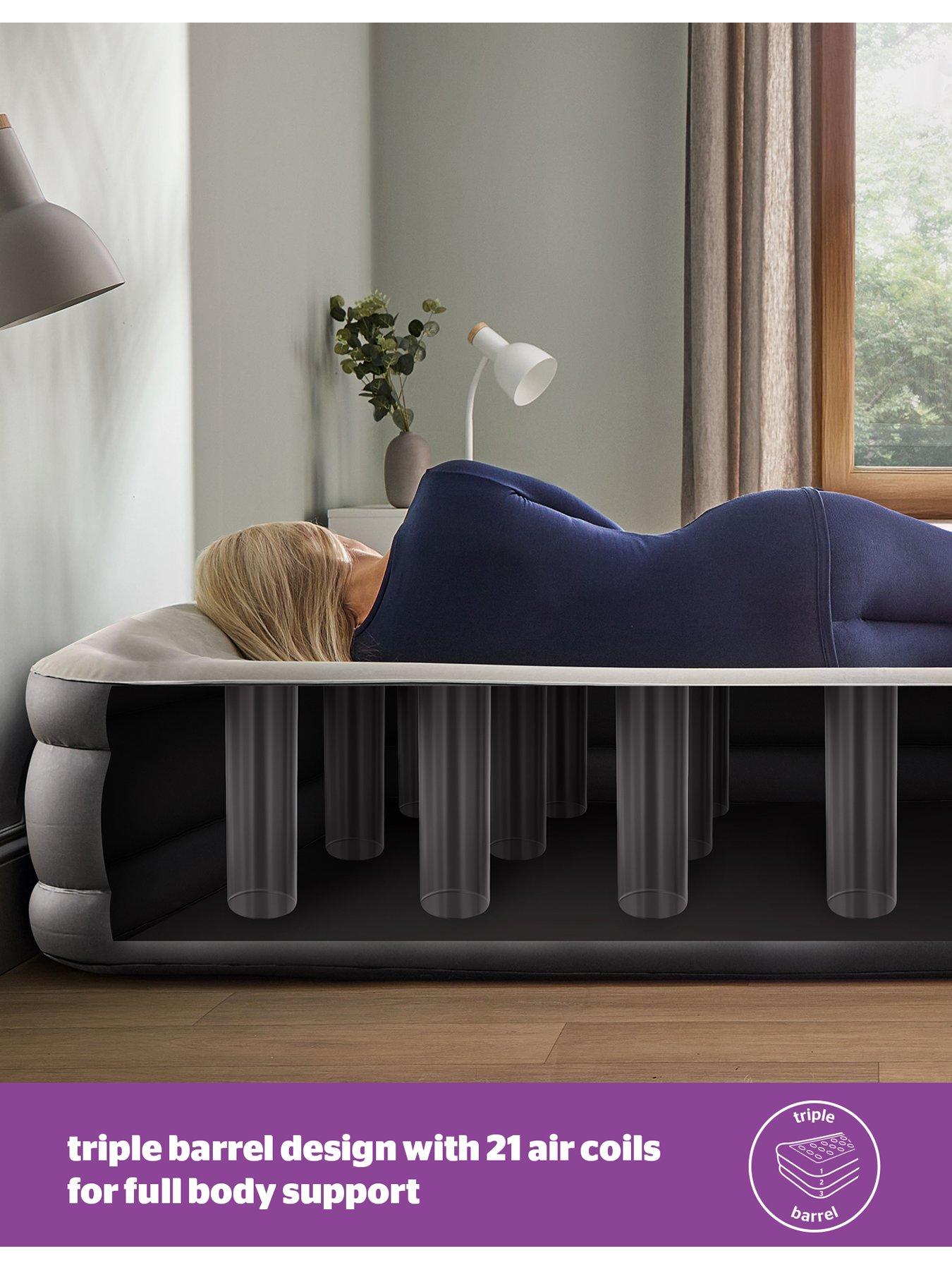  image of silentnight-camping-collection-ultimate-deep-sleep-flocked-airbed-built-in-electric-pump-extra-deep-king-size