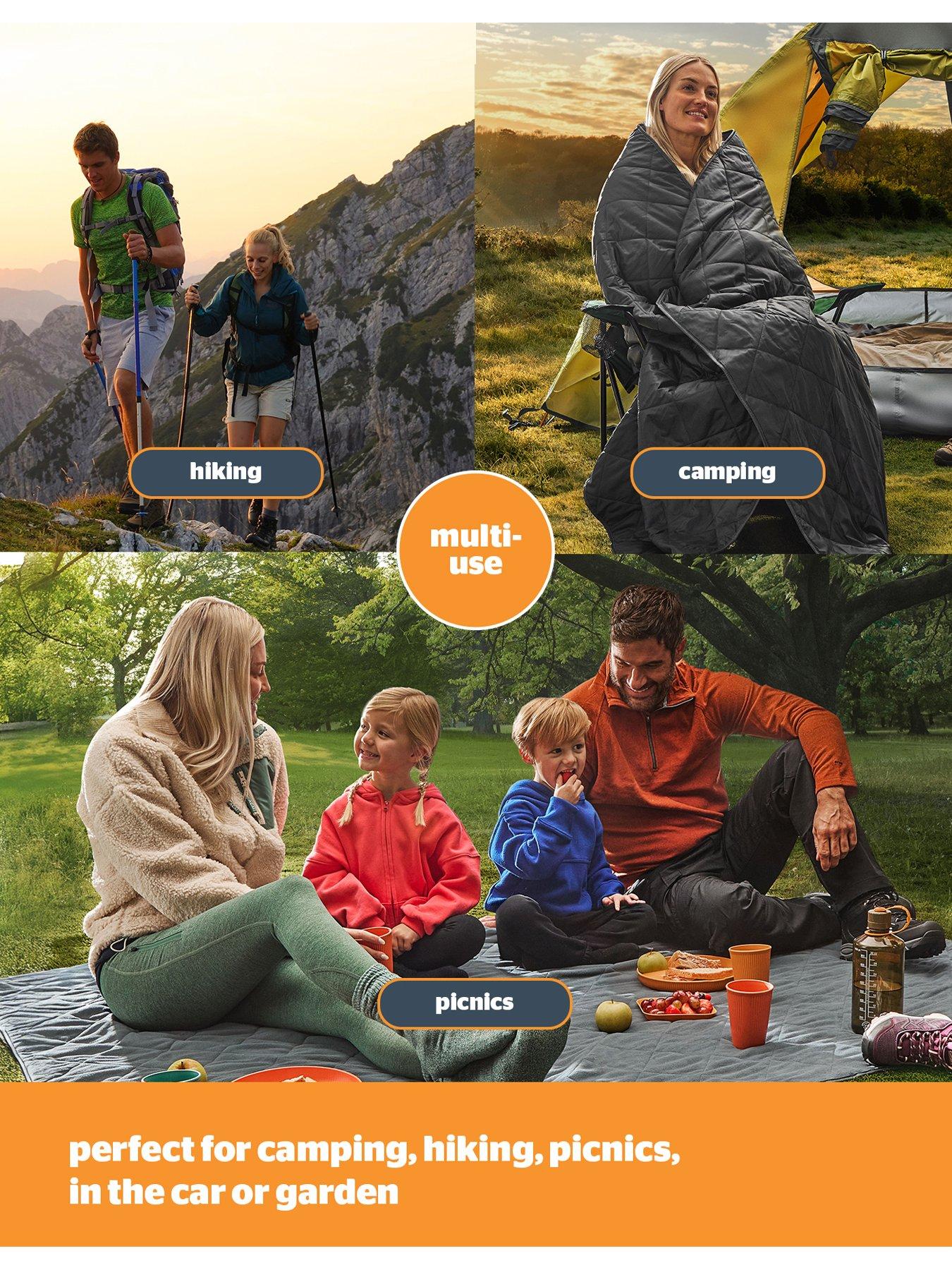  image of silentnight-camping-collection-quilted-water-resistant-200cm-x-145cm-travel-blanket-black