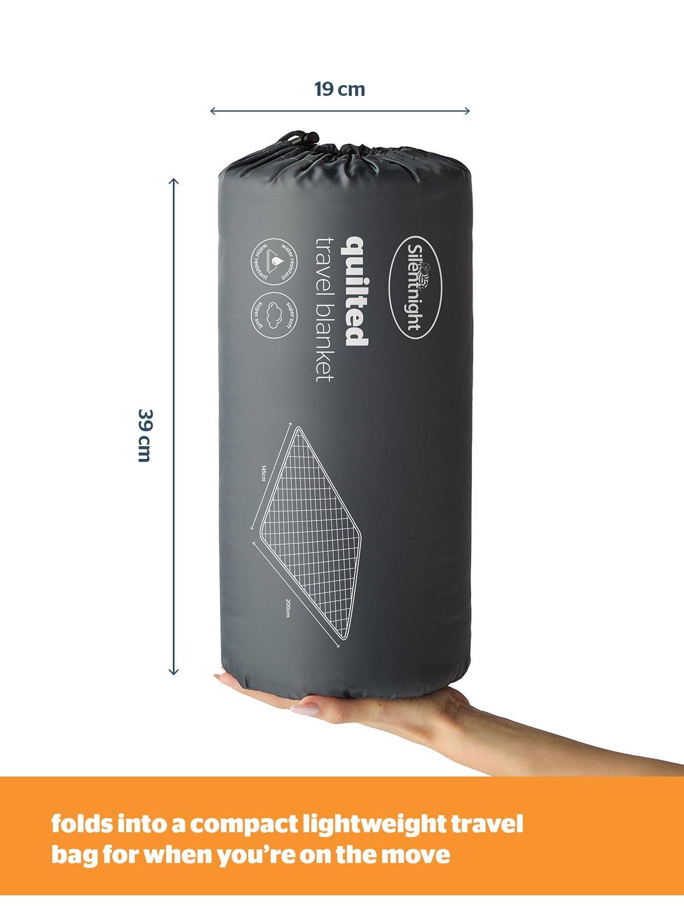  image of silentnight-camping-collection-quilted-water-resistant-200cm-x-145cm-travel-blanket-black