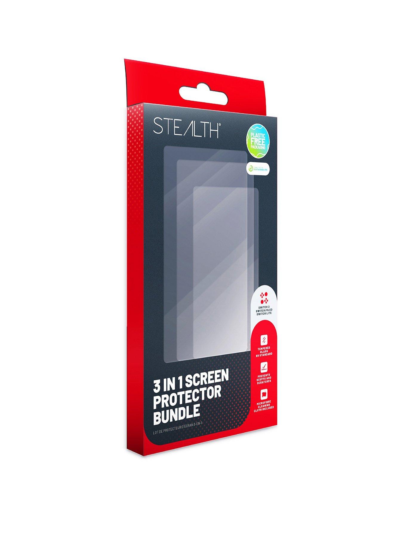Image 2 of 7 of Stealth Screen Protector for Switch 2, Switch OLED, Switch Lite - Triple Pack