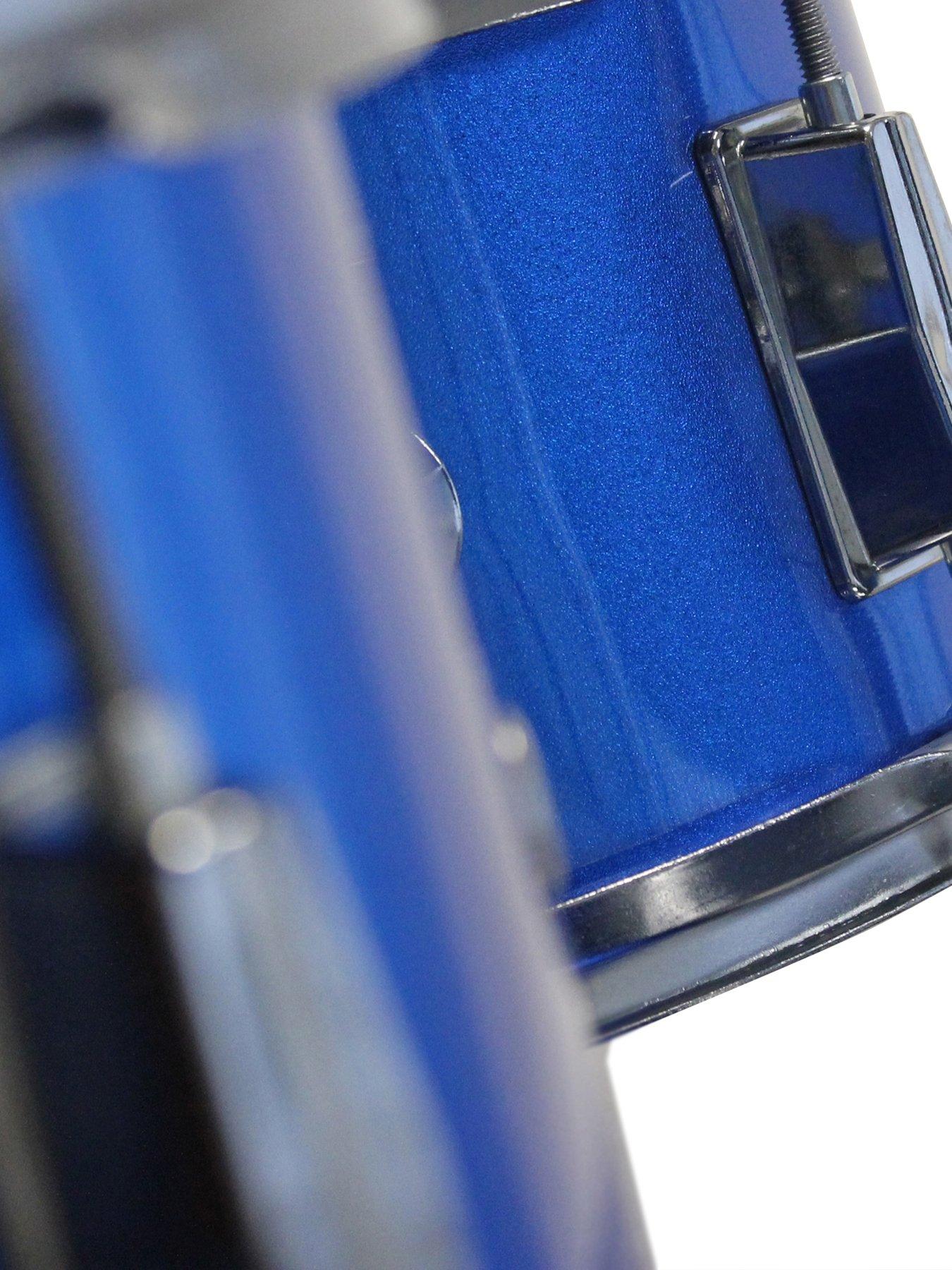  image of music-alley-kids-3-piecenbspdrum-set-with-throne-cymbal-pedal-amp-drumsticks