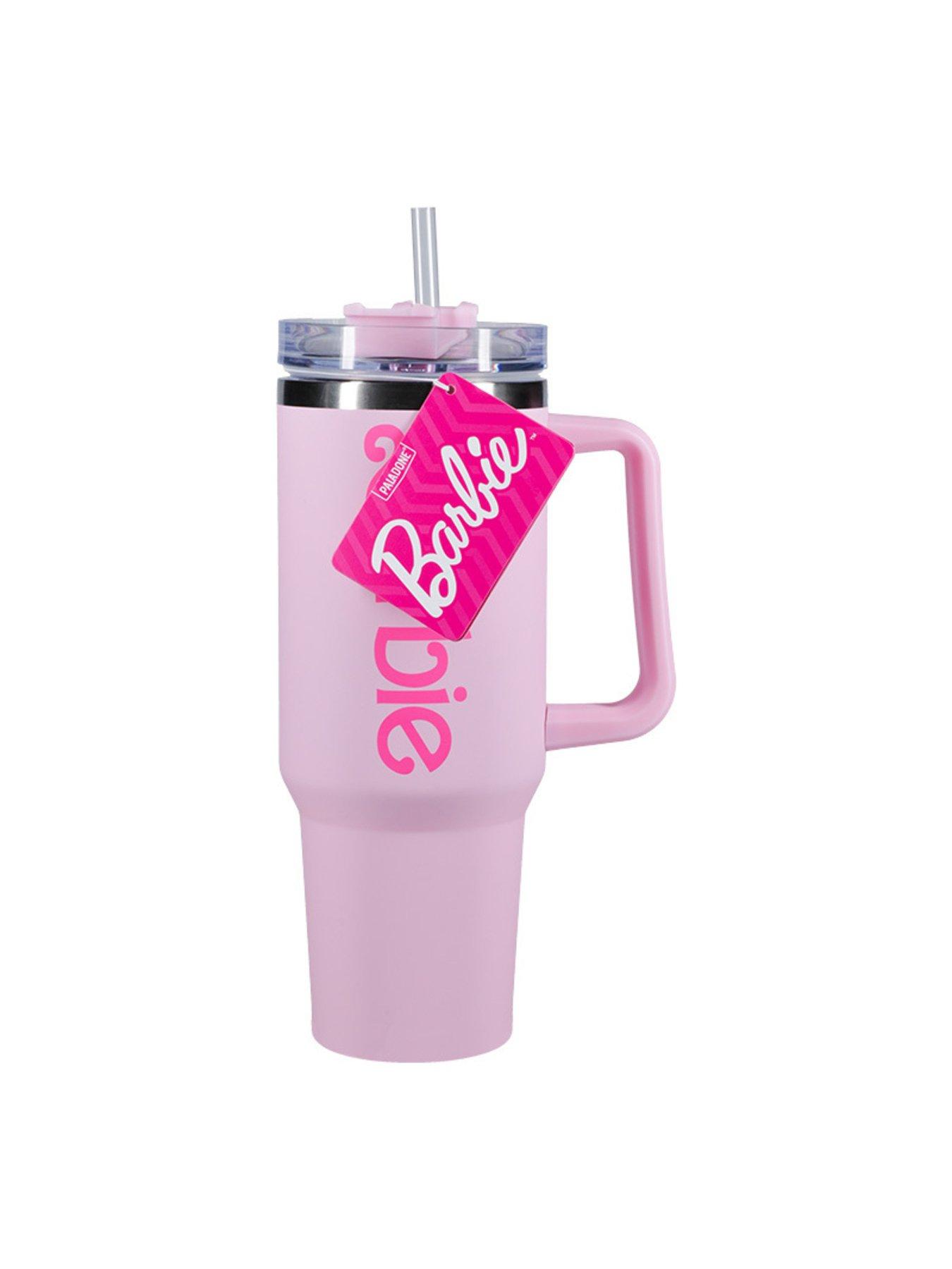 Image 4 of 5 of Barbie Pink Travel Mug - Officially Barbie Licensed 1.2l Extra-large Insulated Tumbler For Hot And Cold Drinks, With Multi-way Lid &amp; Handle
