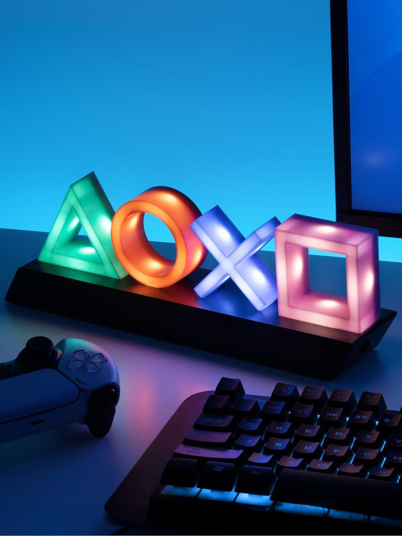 Playstation Icons Light With 3 Light Modes - Sound Reactive, Dynamic Phasing, And Standard Mode - Gaming Room Decor And Gamer Lighting