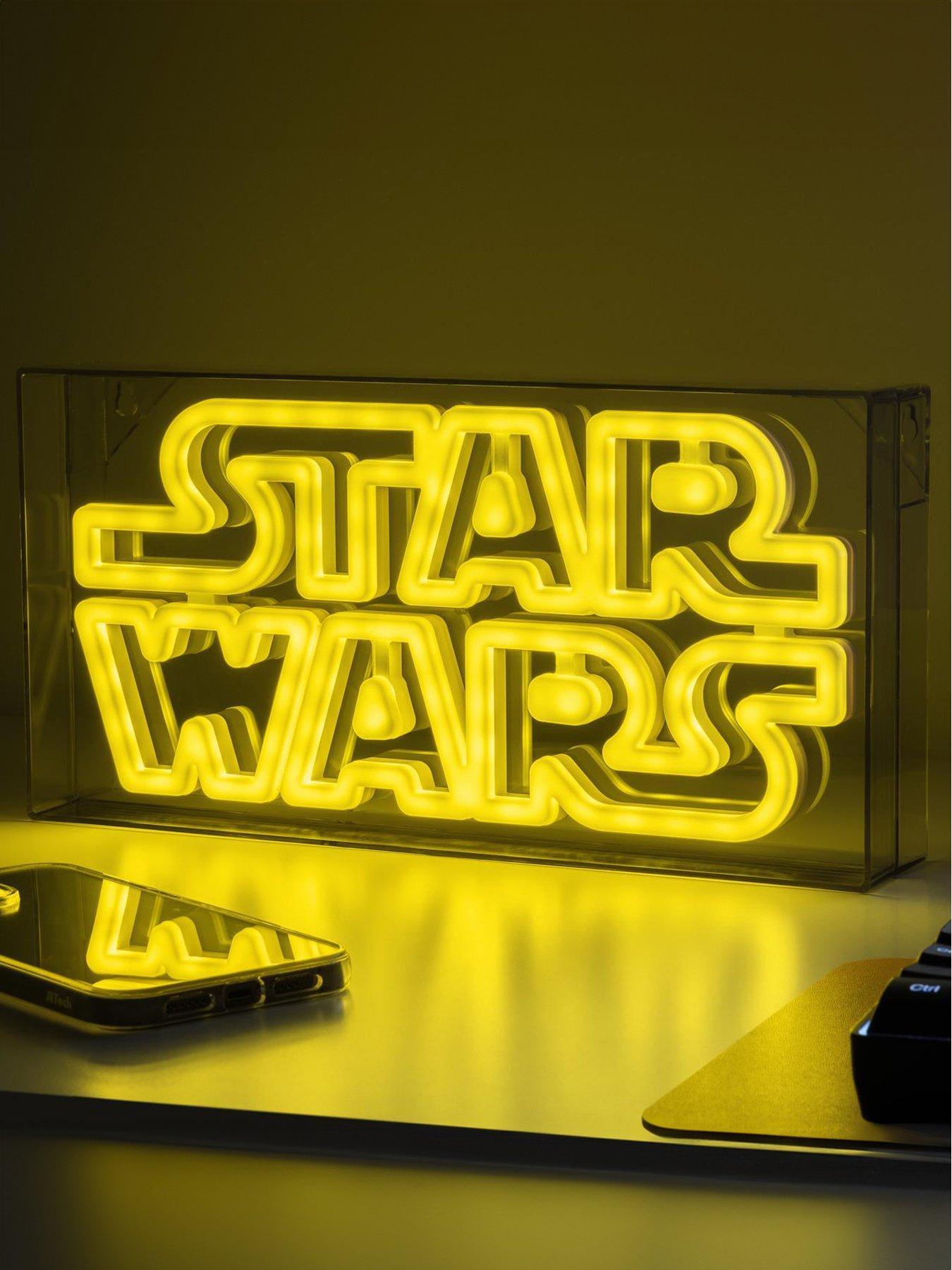 star-wars-led-neon-logo-light-officially-licensed-free-standing-or-wall-mountable-light-sign-game-room-accessories-and-film-memorabilia-deacutecor