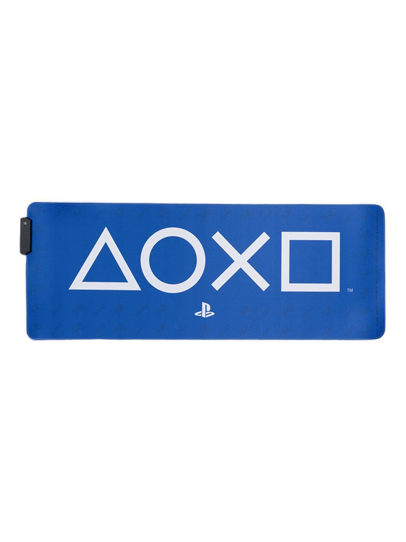  image of playstation-light-up-desk-mat-officially-licensed-keyboard-and-mouse-mat-for-office-light-up-large-mouse-pad-for-gaming-room-set-up