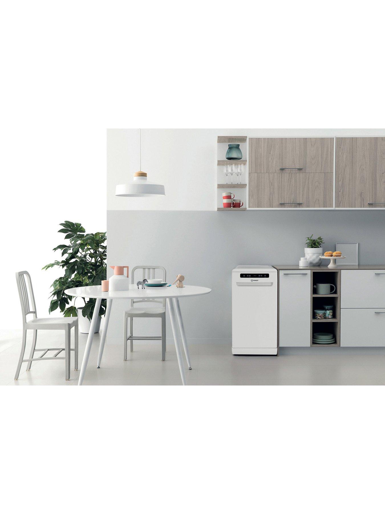  image of indesit-in2fd10cs70wuk-pushampgo-freestanding-slimline-dishwasher-white