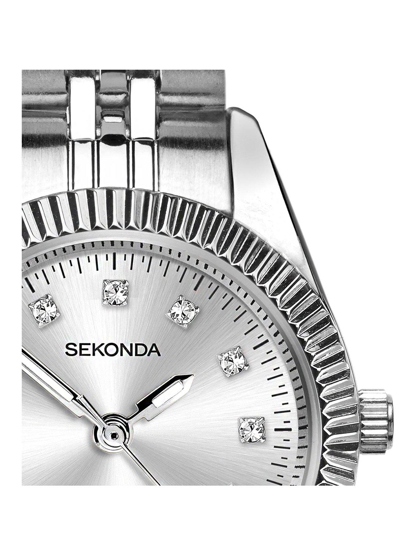 Image 2 of 7 of Sekonda Womens Francis Silver Stainless Steel Bracelet with Silver Dial Analogue Watch