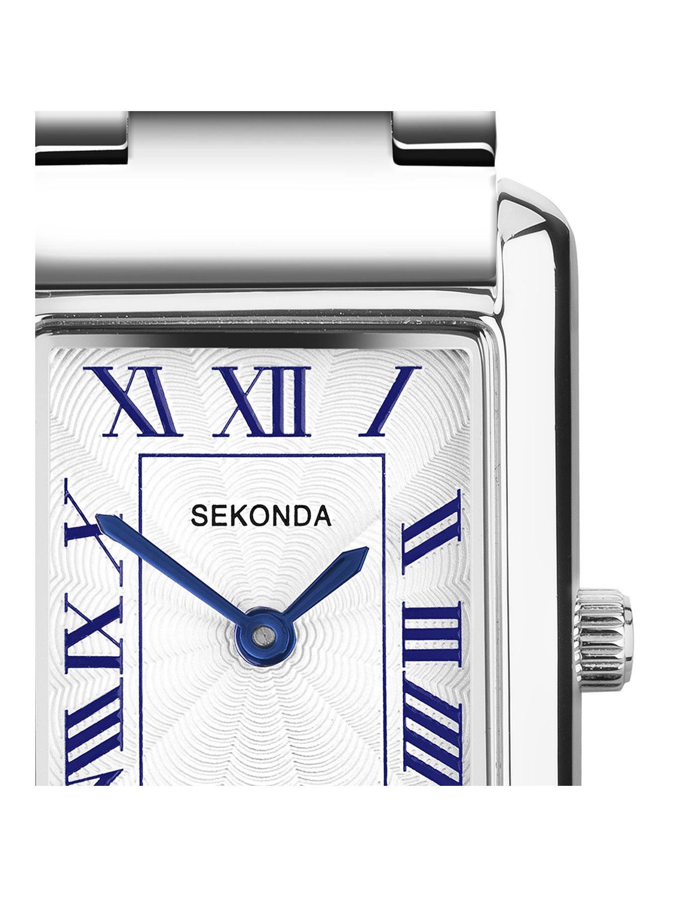  image of sekonda-womens-colette-silver-alloy-bracelet-with-white-dial-analogue-watch