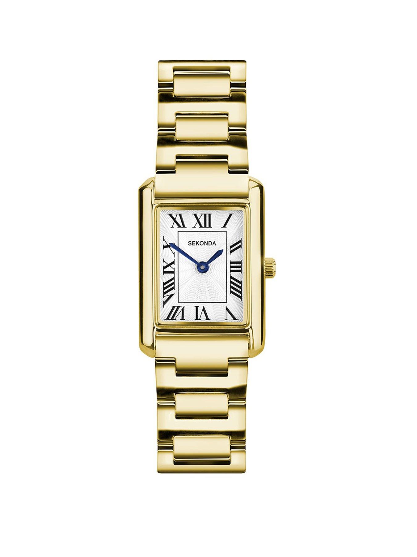 Image 1 of 7 of Sekonda Womens Colette Gold Alloy Bracelet with White Dial Analogue Watch
