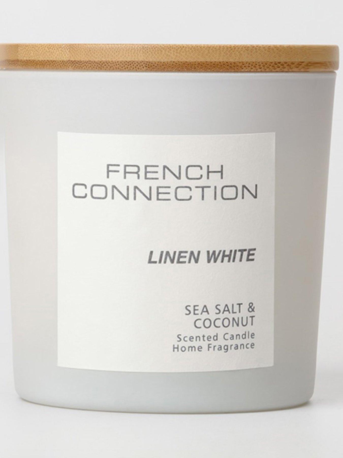 Image 1 of 4 of French Connection Linen White Serenity 322g Candle