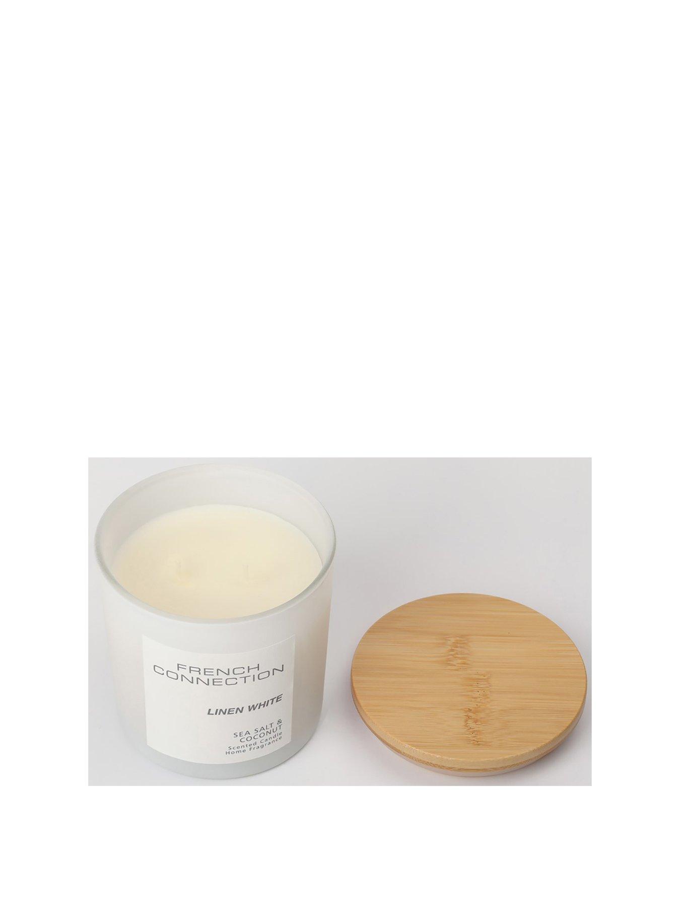 Image 2 of 4 of French Connection Linen White Serenity 322g Candle