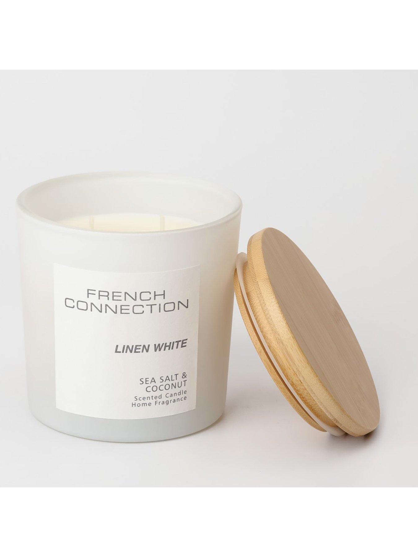 Image 3 of 4 of French Connection Linen White Serenity 322g Candle