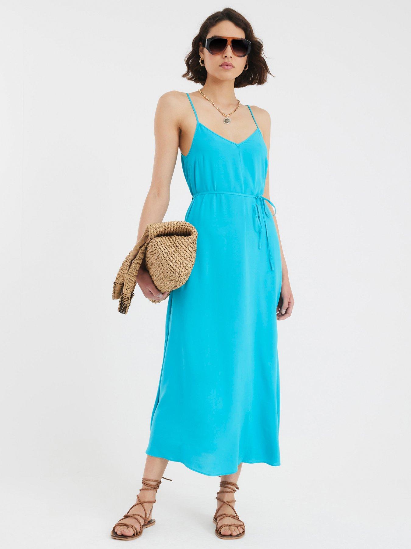 River Island Sleeveless Maxi Dress - Blue