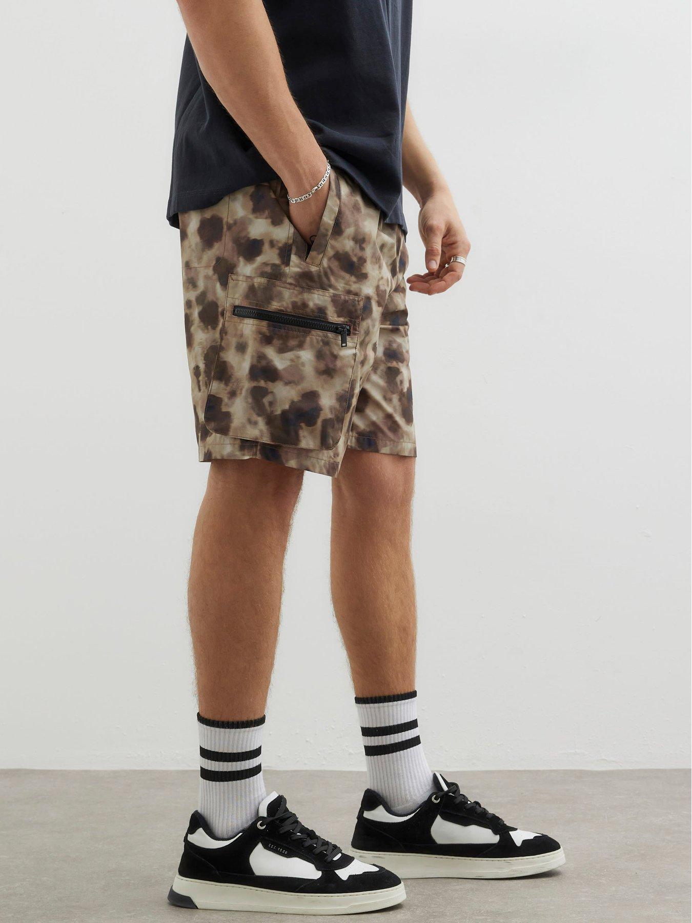 River Island Hilson Print Shorts - Light Brown