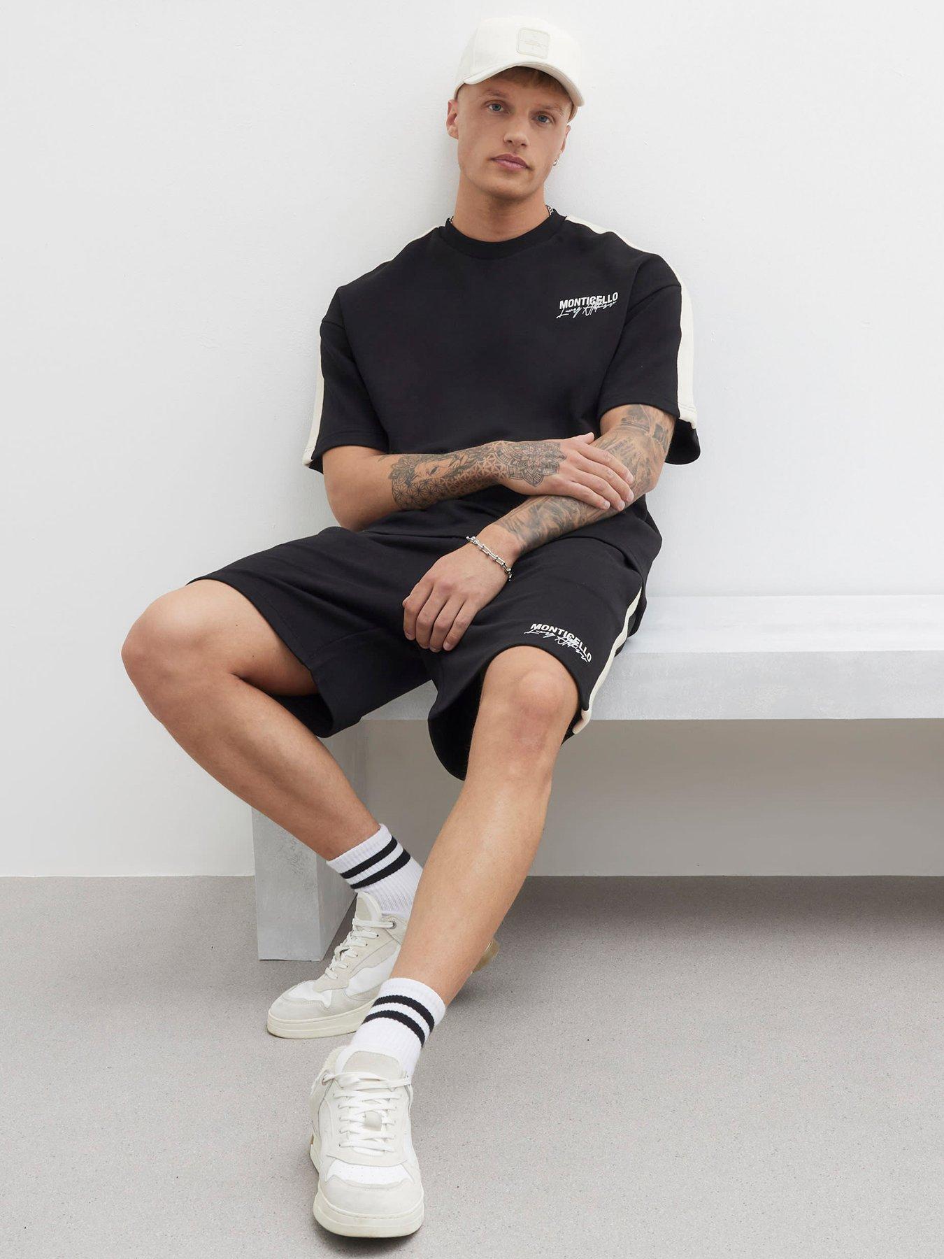  image of river-island-river-island-monticello-taped-shorts