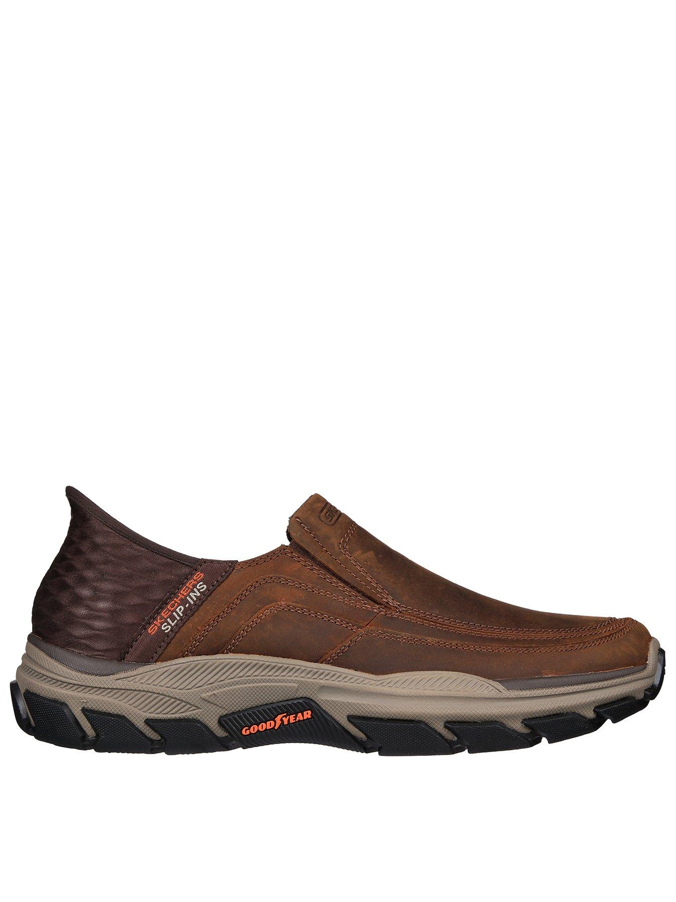 undefined Respected Wide Fit Moc Toe Leather Casual Slip On Shoes- Brown