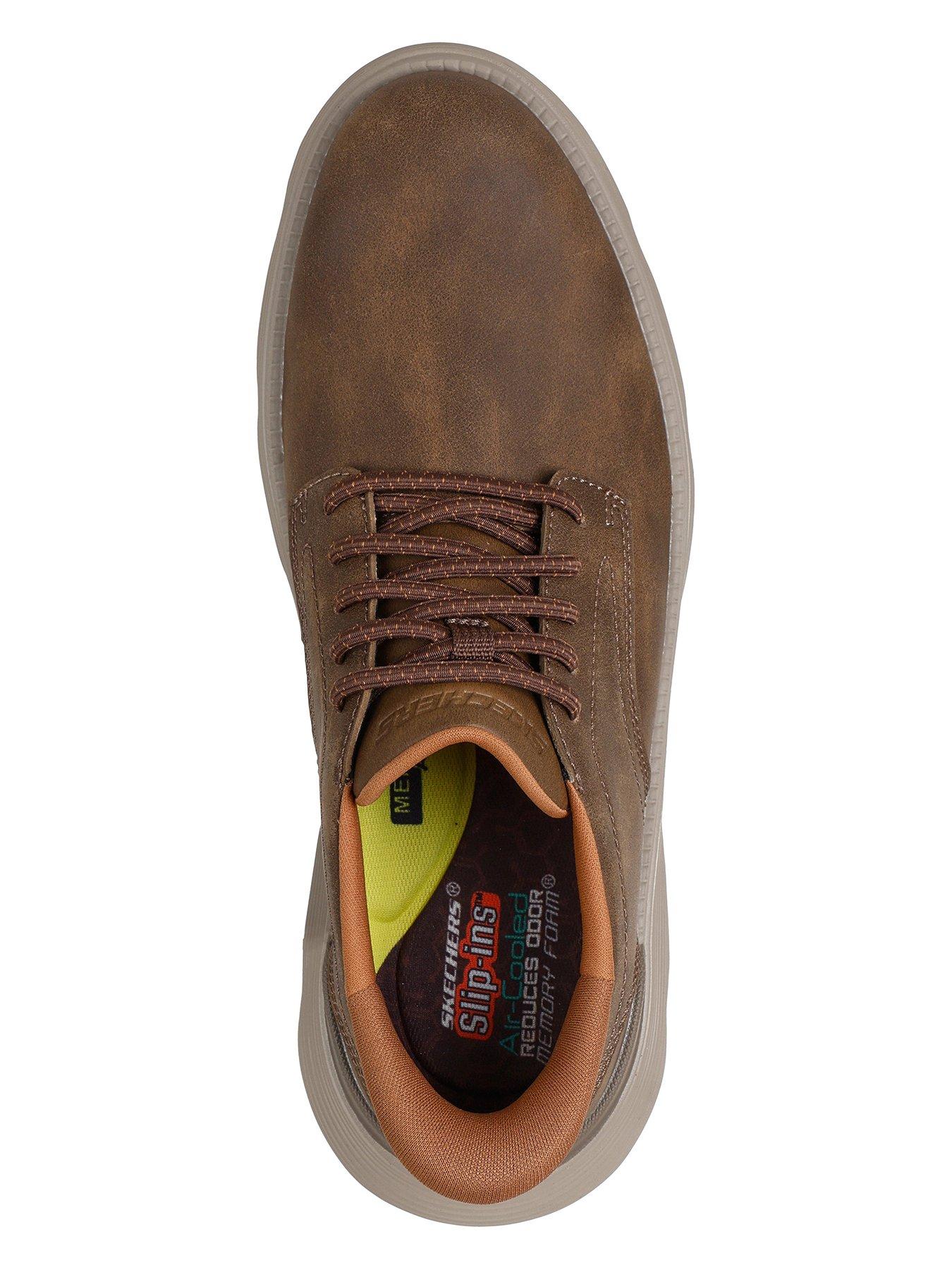 Image 3 of 5 of Skechers Garza Duran Slip- Ins Bungee Lace Up Shoes- Light Khaki