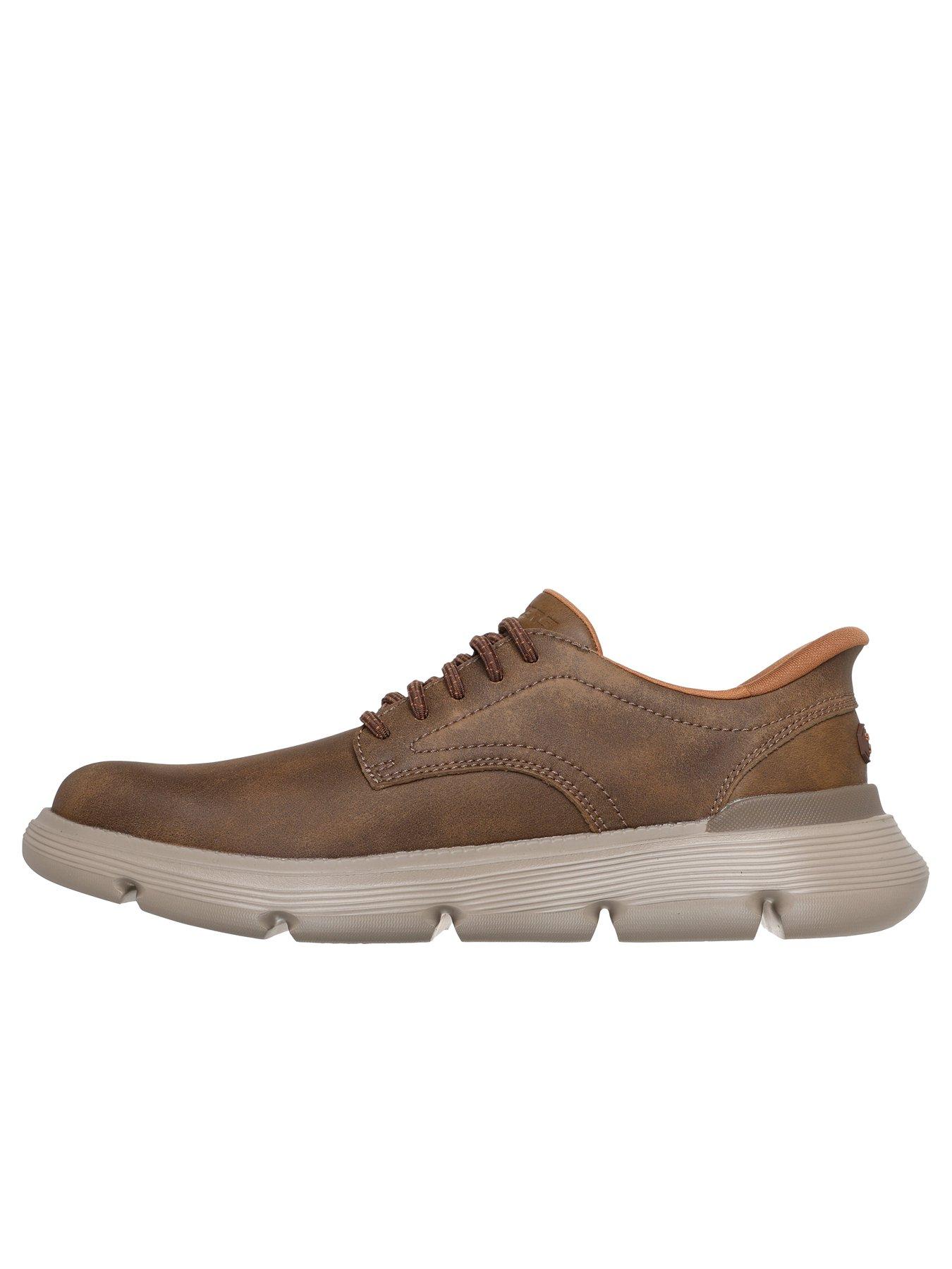 Image 5 of 5 of Skechers Garza Duran Slip- Ins Bungee Lace Up Shoes- Light Khaki