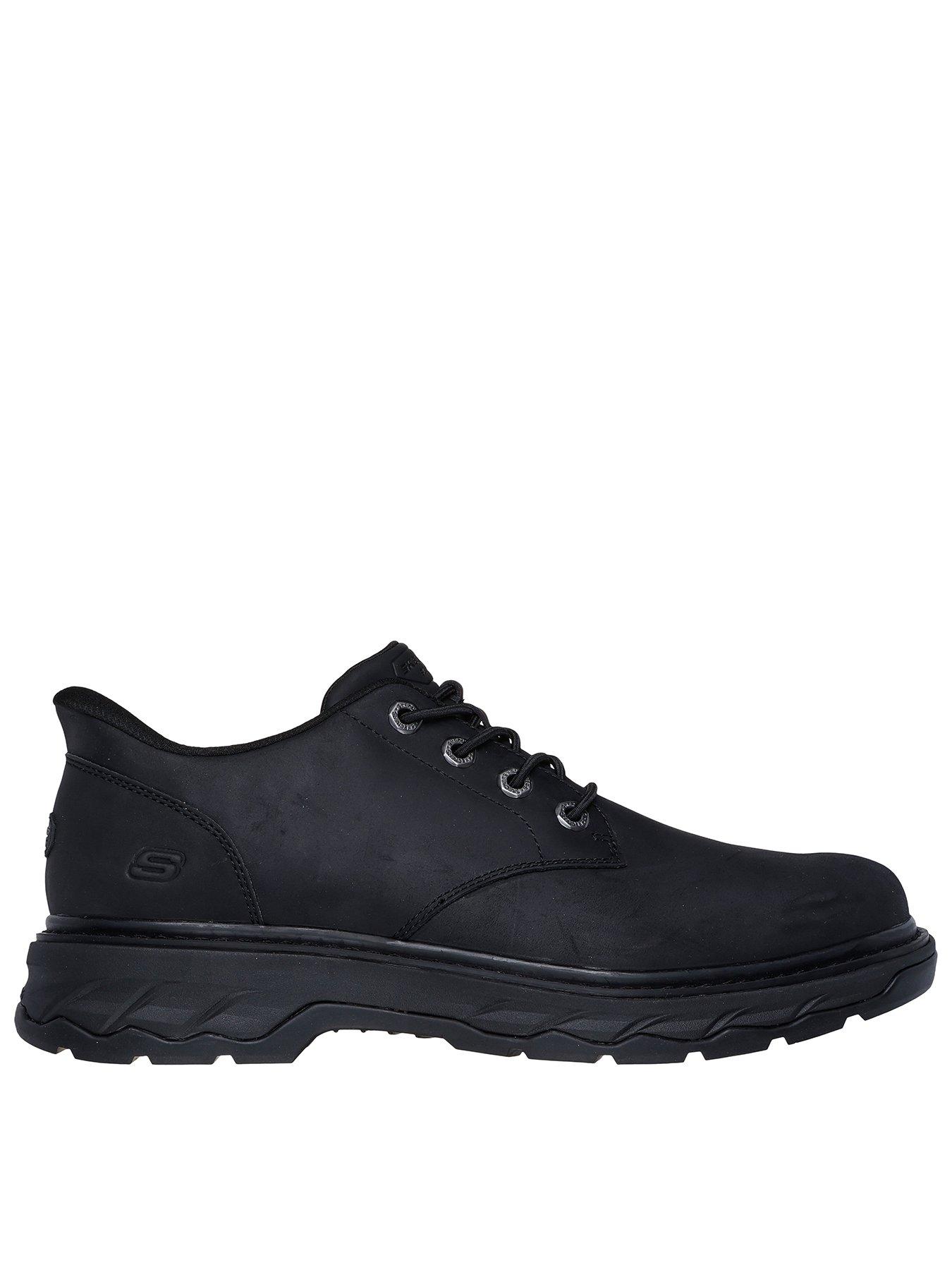  image of skechers-lockett--gustav-slip--ins-bungee-lace-up-shoe-black