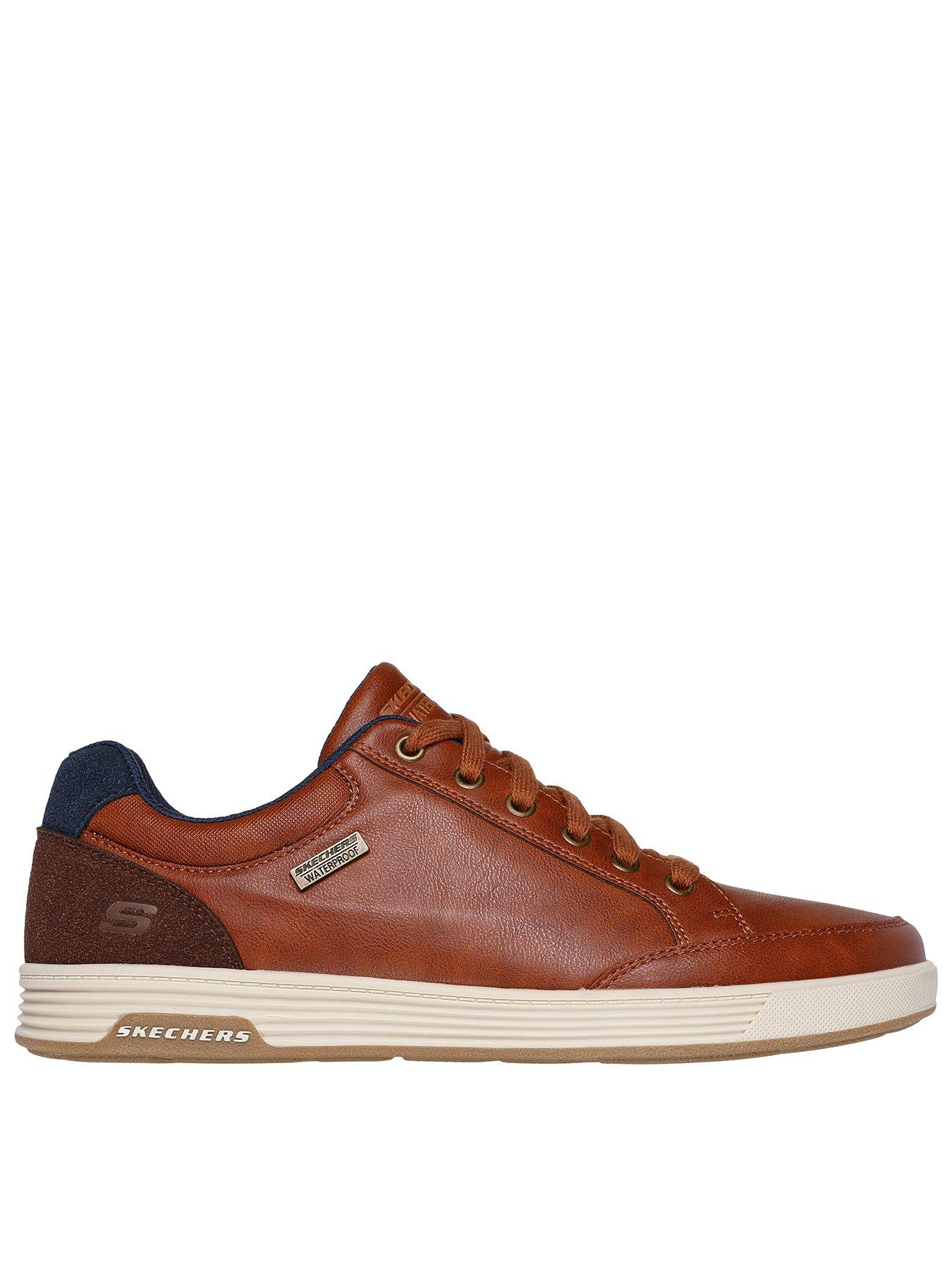 Skechers Cavell Sparkman 6 Eyelet Waterproof Trainers-dark Beige