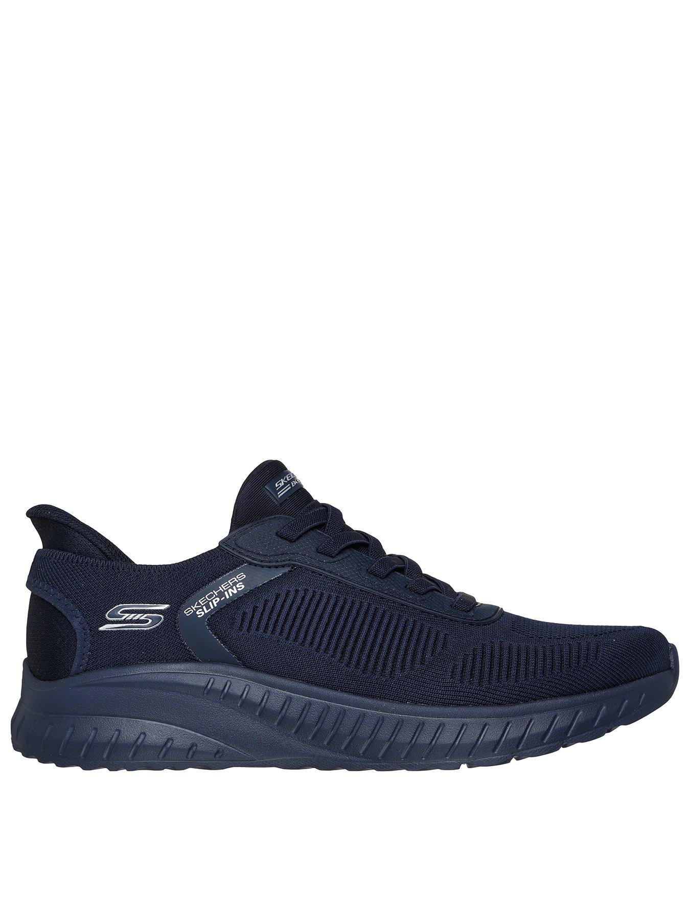 Skechers Bob Squad Chaos Slip- Ins Bungee Trainers - Navy