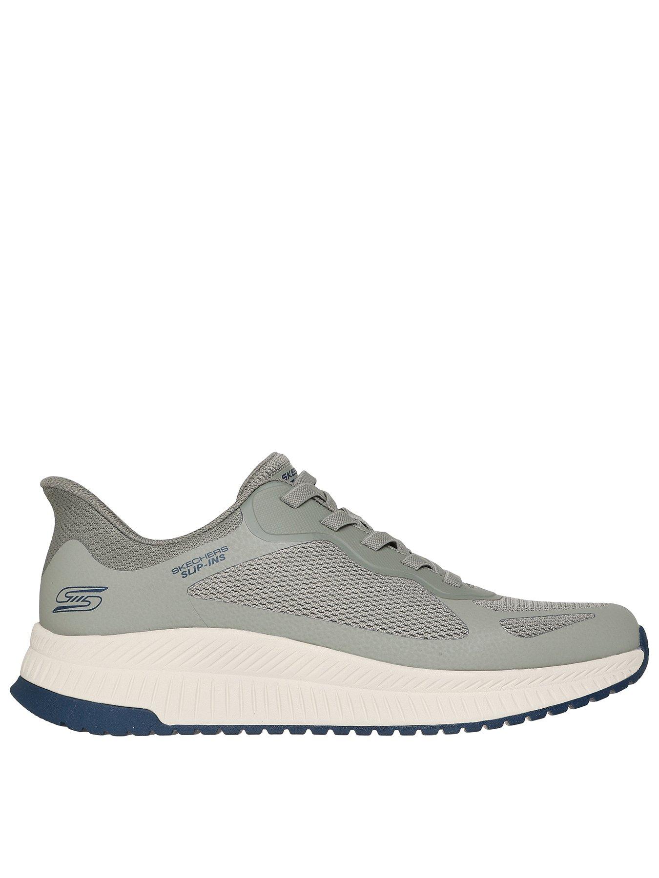 skechers-bobs-squad-4-slip--ins-lace-up-trainers--light-khaki