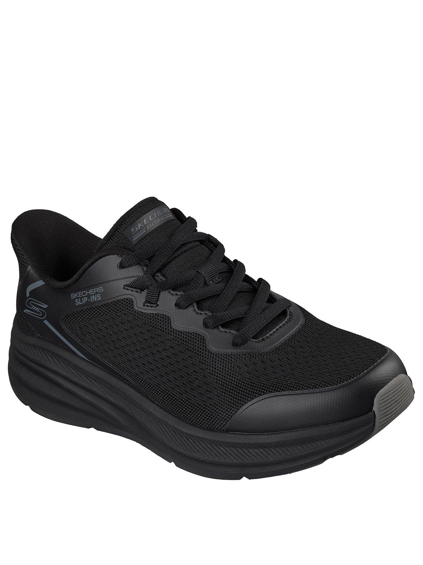 Image 2 of 5 of Skechers Slip- Ins Fly Knit Lace Up Trainers-black