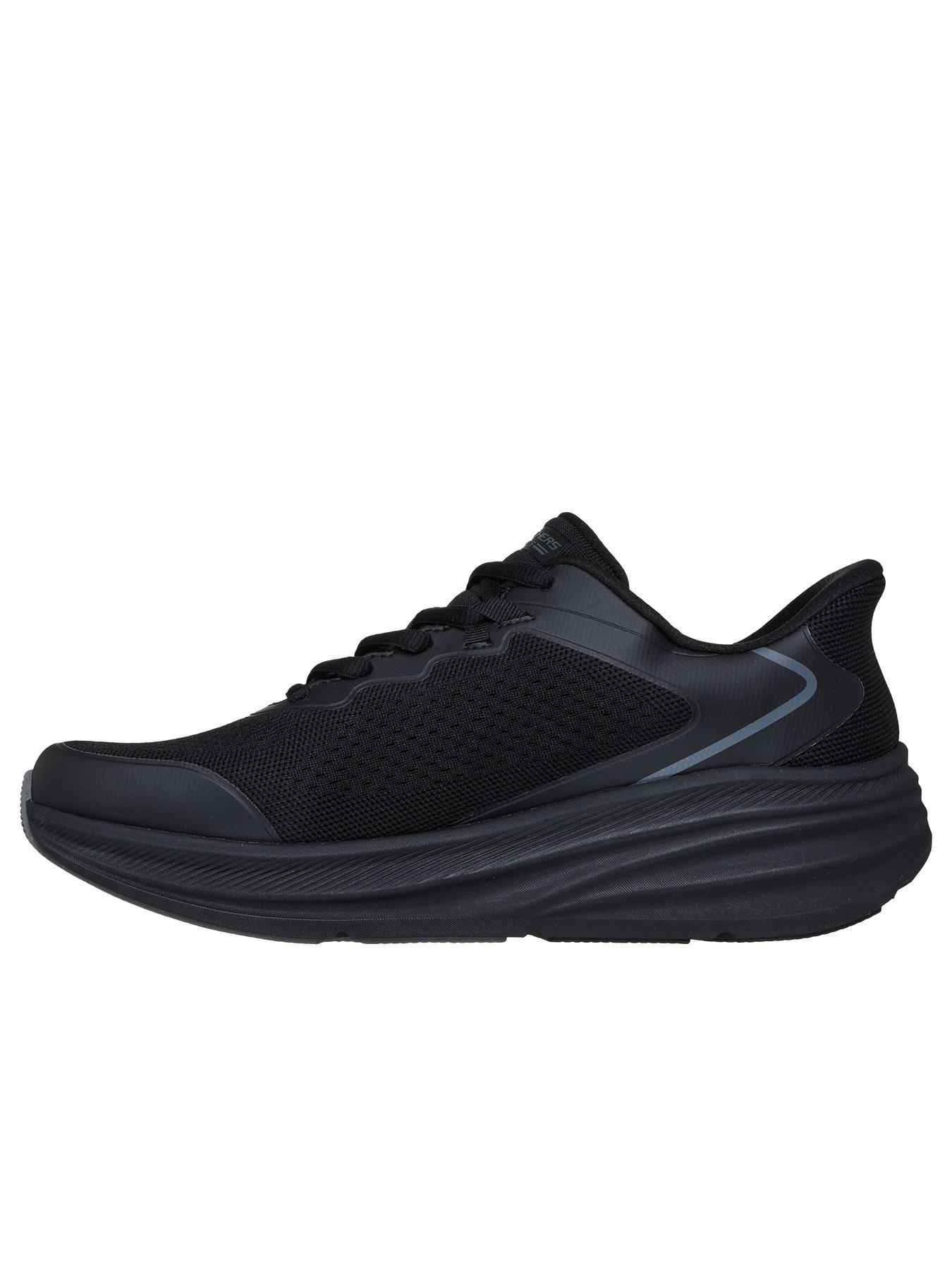Image 5 of 5 of Skechers Slip- Ins Fly Knit Lace Up Trainers-black