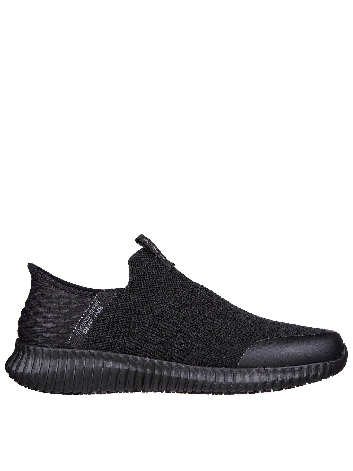 Skechers Cessnock Slip- Ins Work Trainers- Black